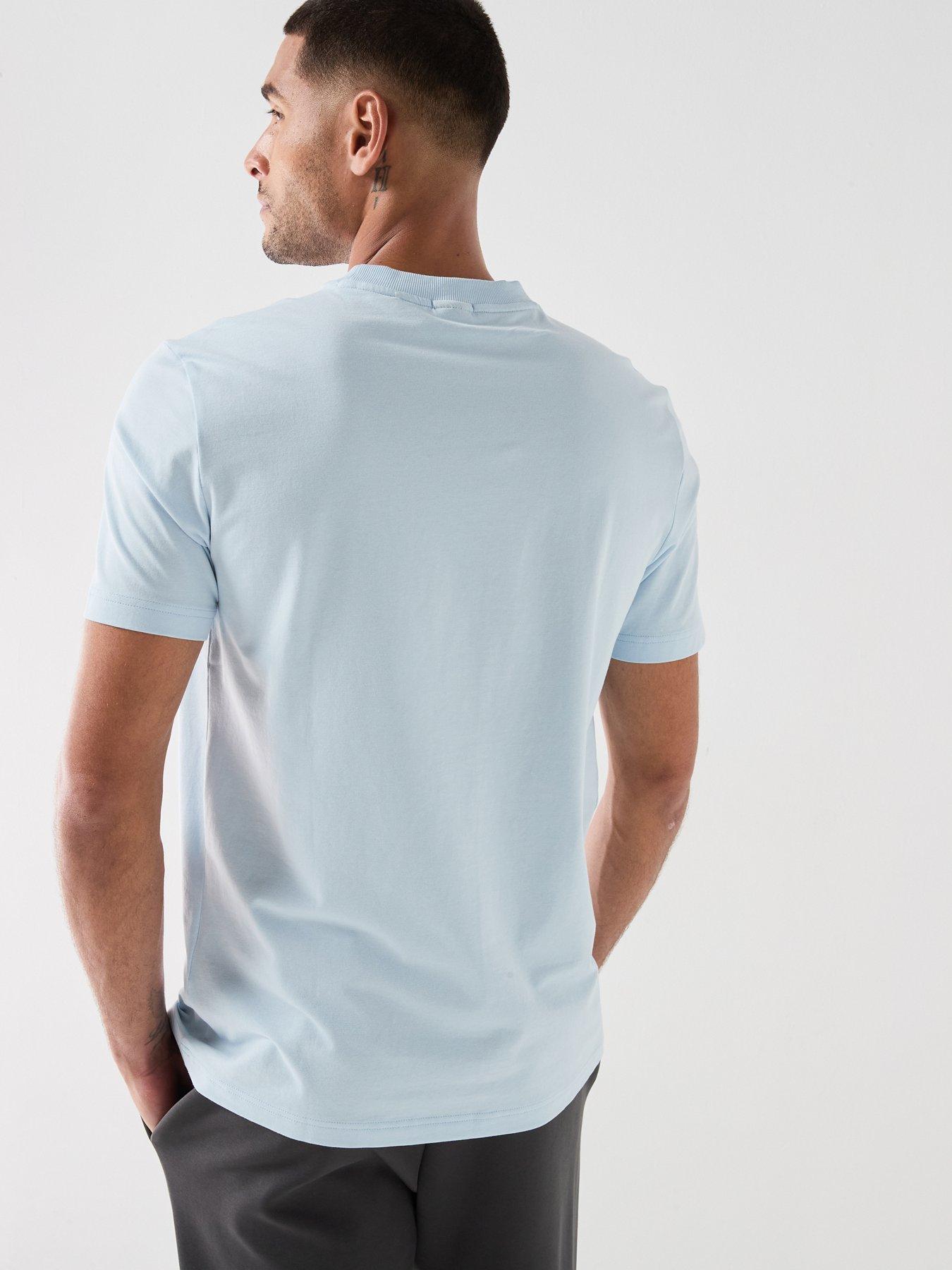 Image 2 of 6 of BOSS Boss Tee Regular Fit T-shirt - Light Blue