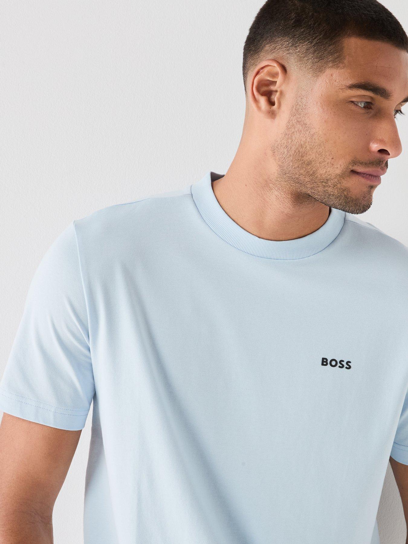 Image 4 of 6 of BOSS Boss Tee Regular Fit T-shirt - Light Blue