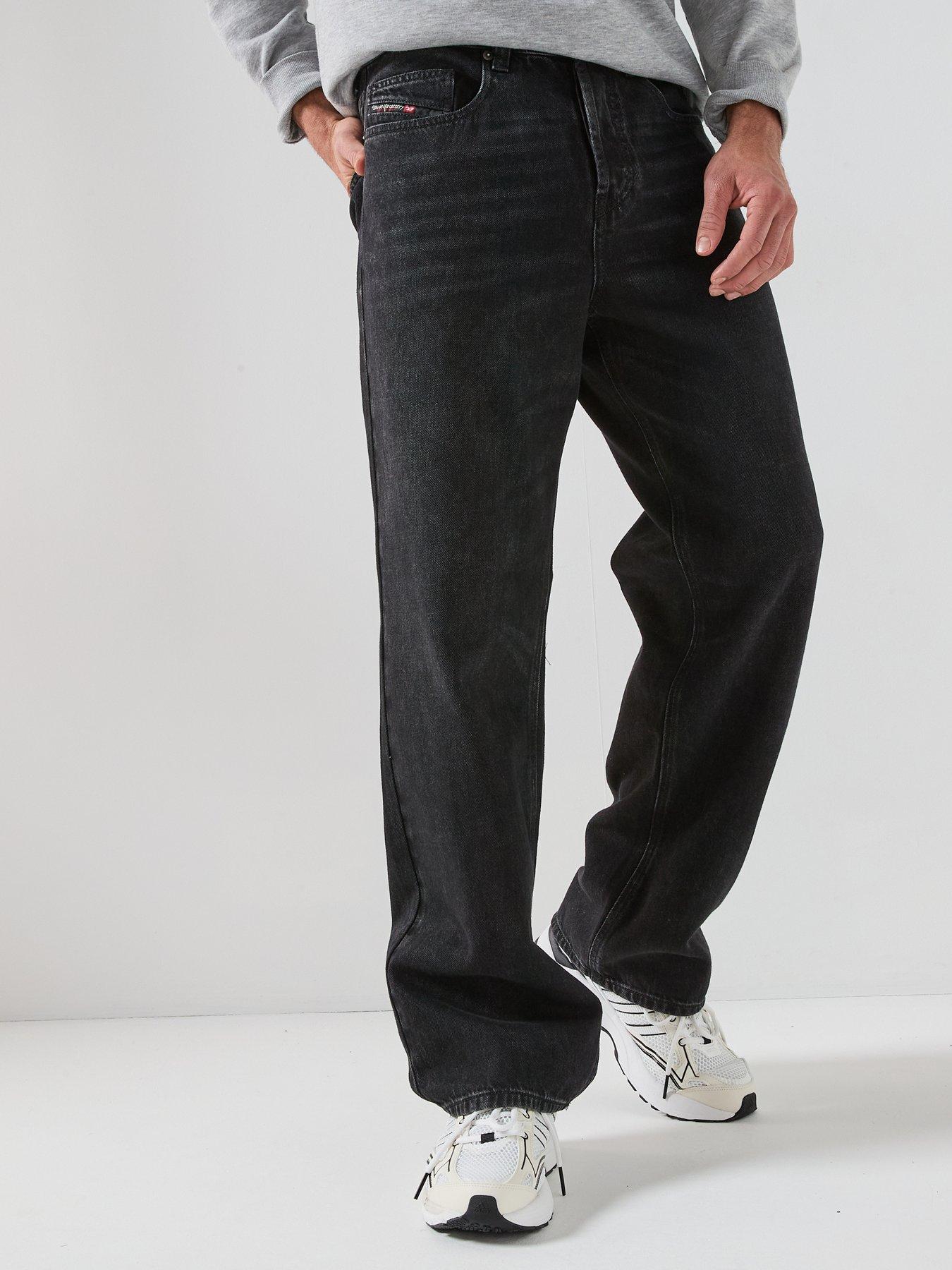 Diesel D-Macro Baggy Loose Fit Jeans - Black
