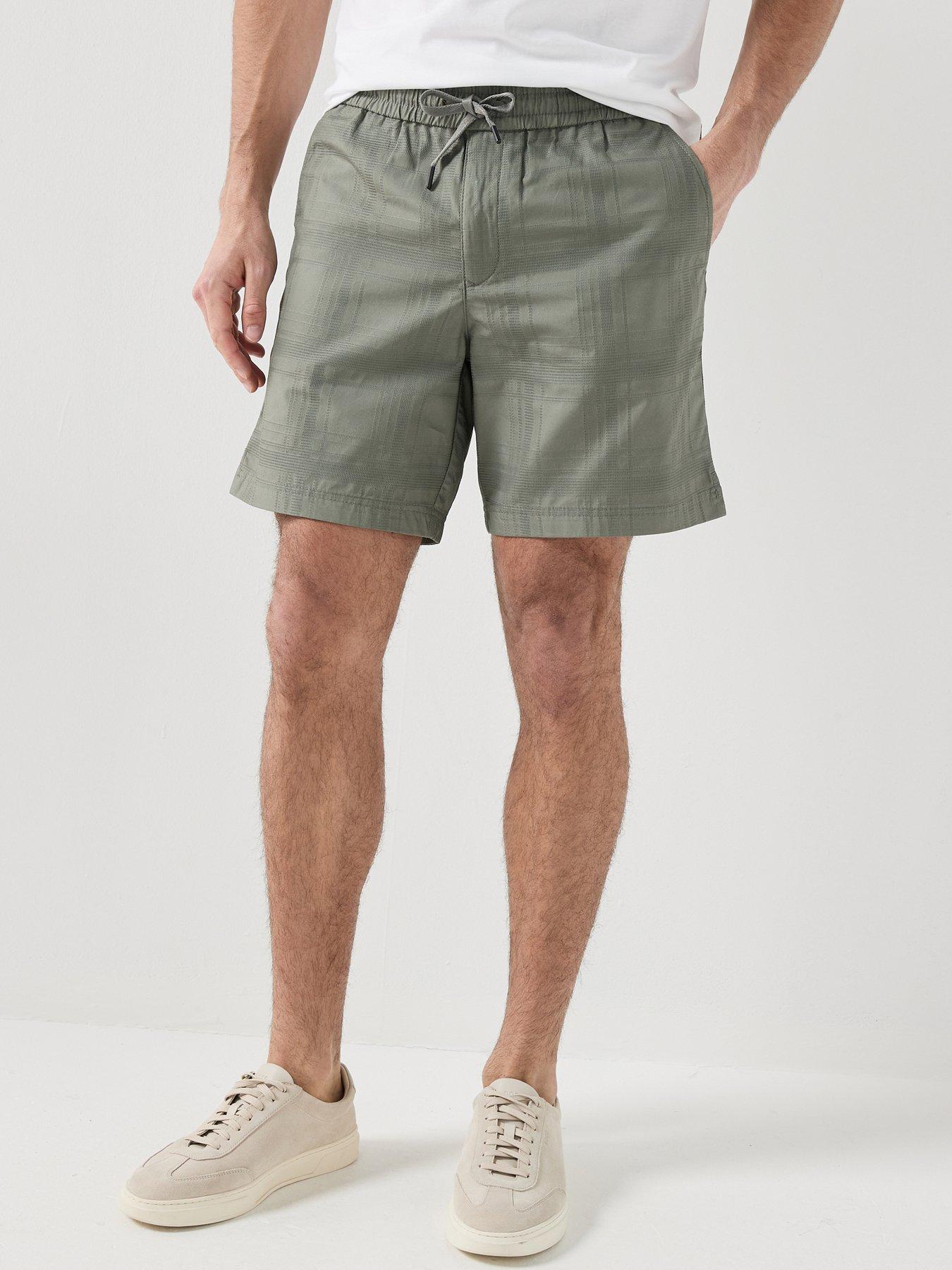 Image 1 of 4 of BOSS Sandrew_6 Self Check Shorts - Dark Khaki