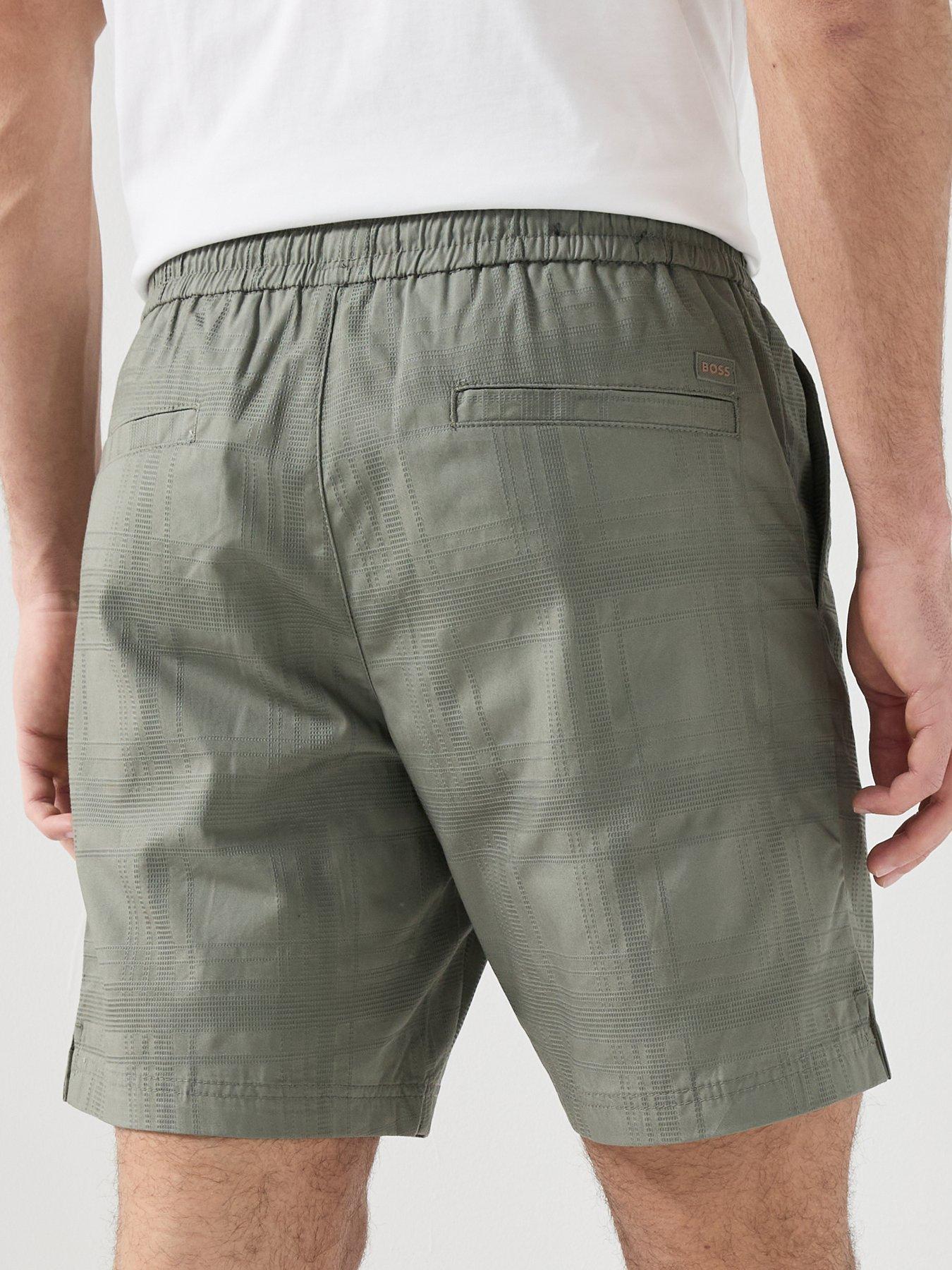 Image 4 of 4 of BOSS Sandrew_6 Self Check Shorts - Dark Khaki