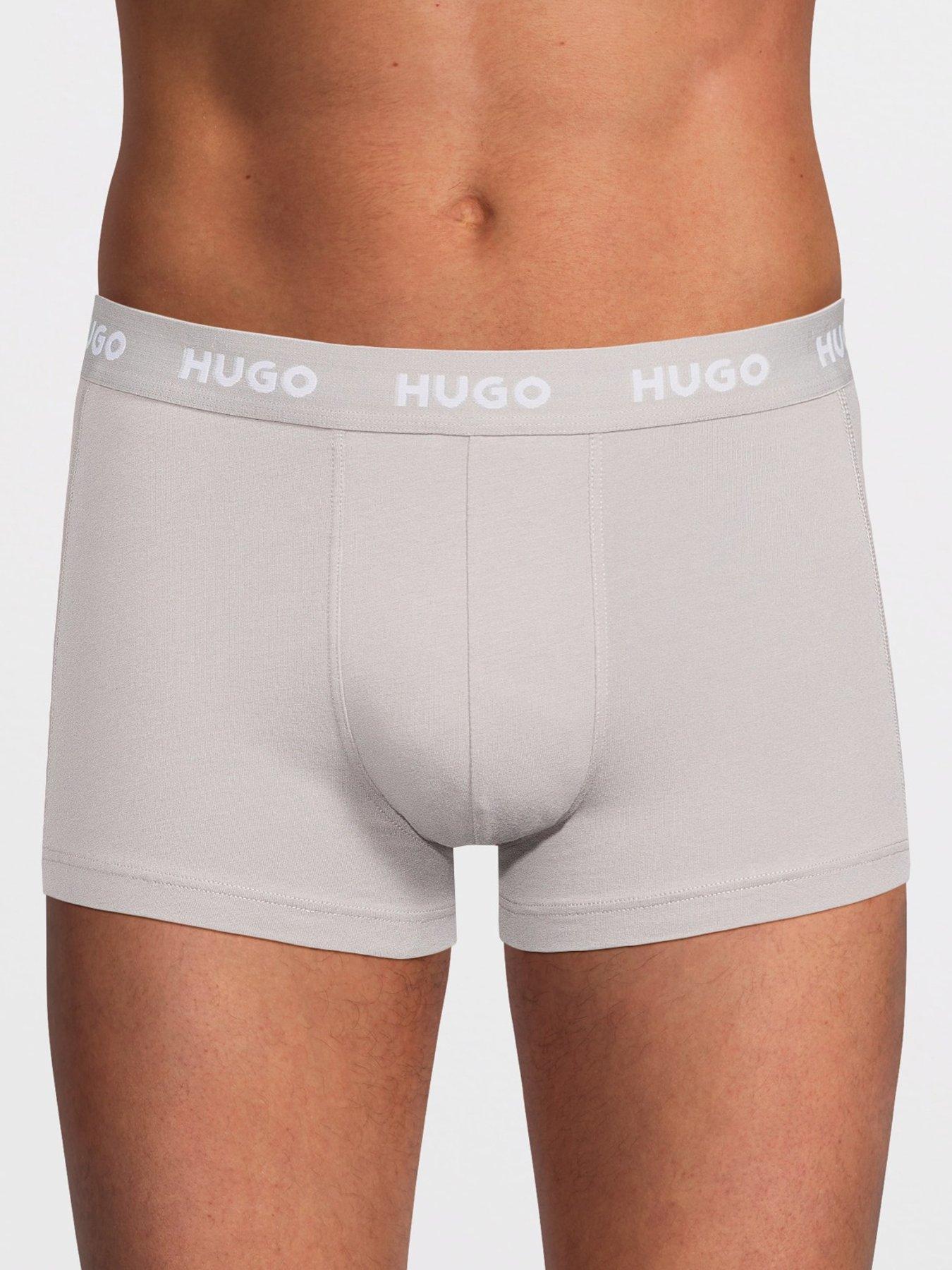 Image 2 of 4 of HUGO Bodywear Triplet 3 Pack Trunks - Blue