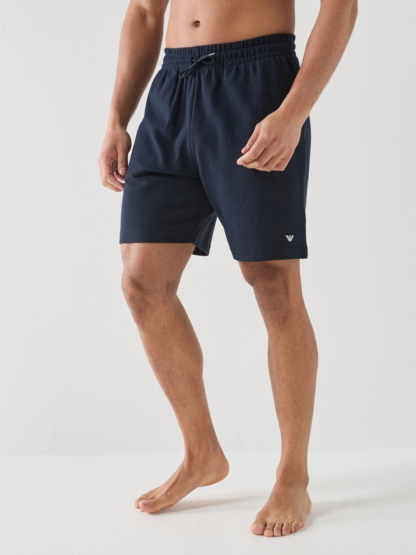 Emporio Armani Bodywear Pique Jersey Shorts - Dark Blue