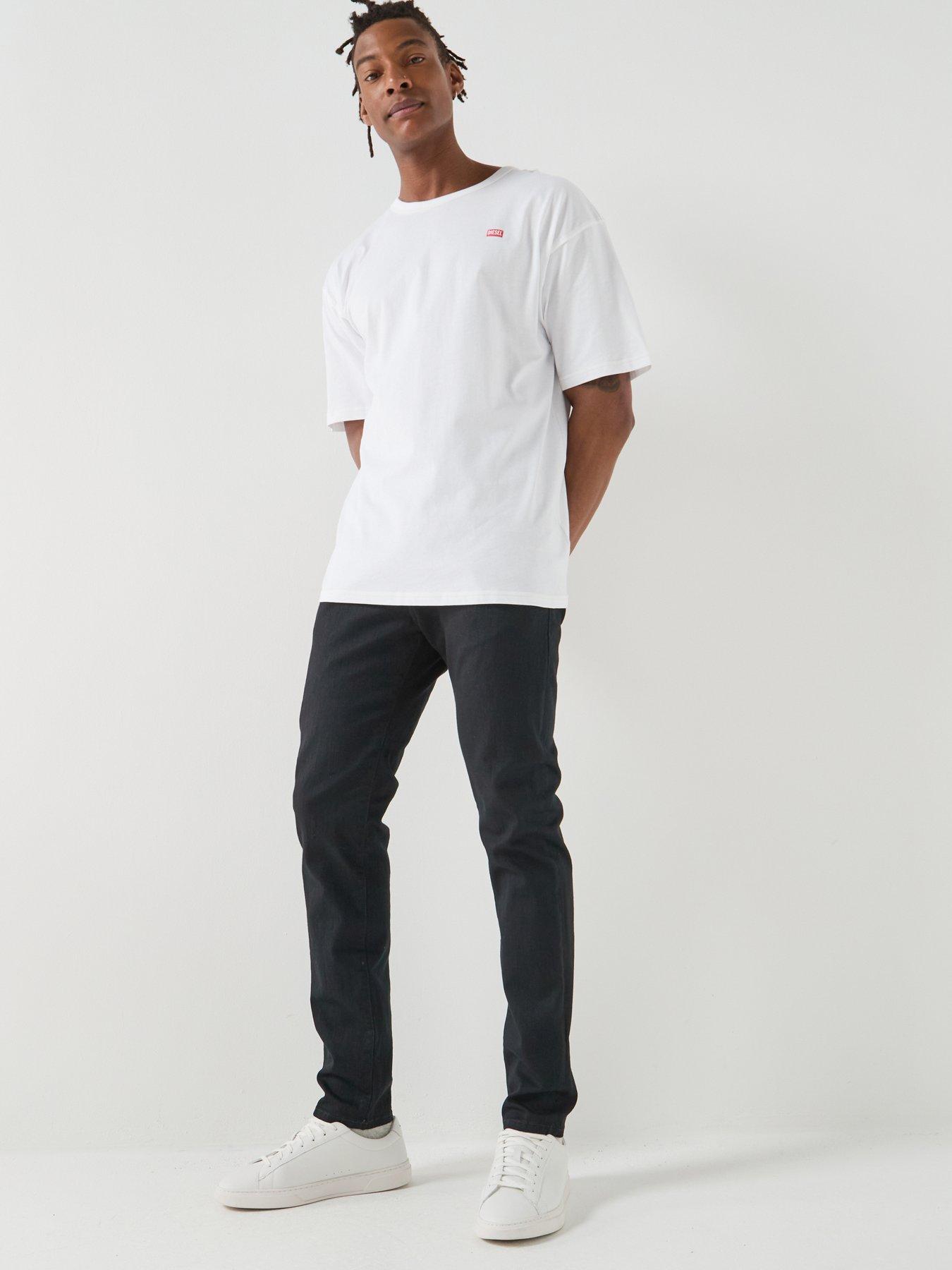 Image 3 of 5 of Diesel Relaxed T-Shirt with Small Logo&nbsp;- White