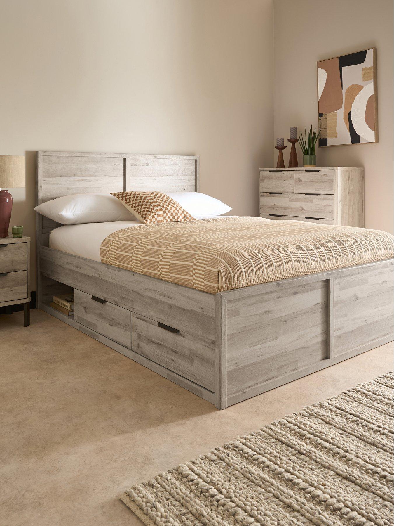 The Very Collection Harlem Storage King Bed With Memory Mattress