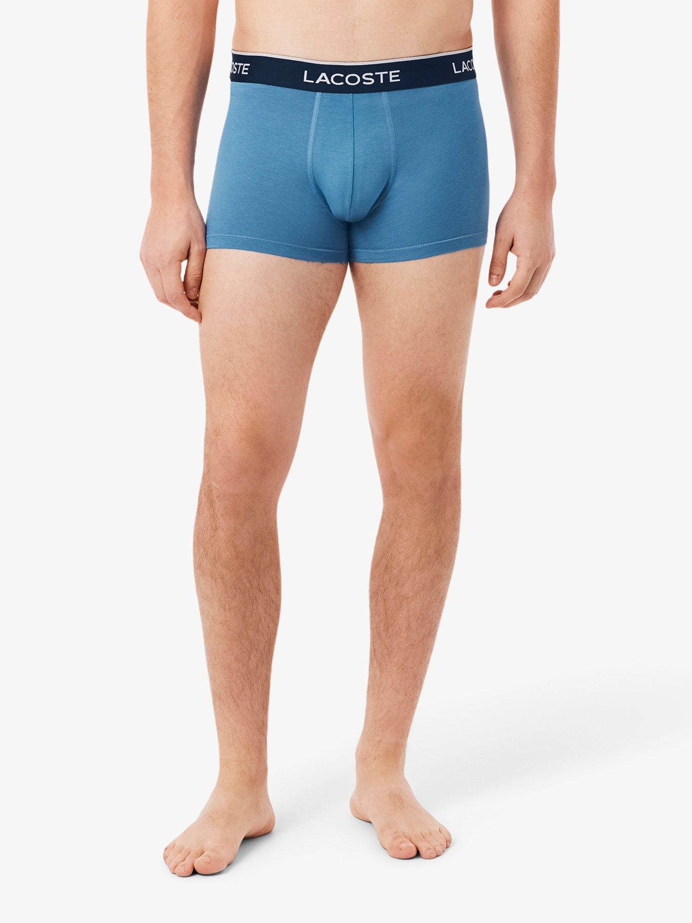 Image 1 of 4 of Lacoste Lacoste 3 Pack Cotton Trunks - Multi