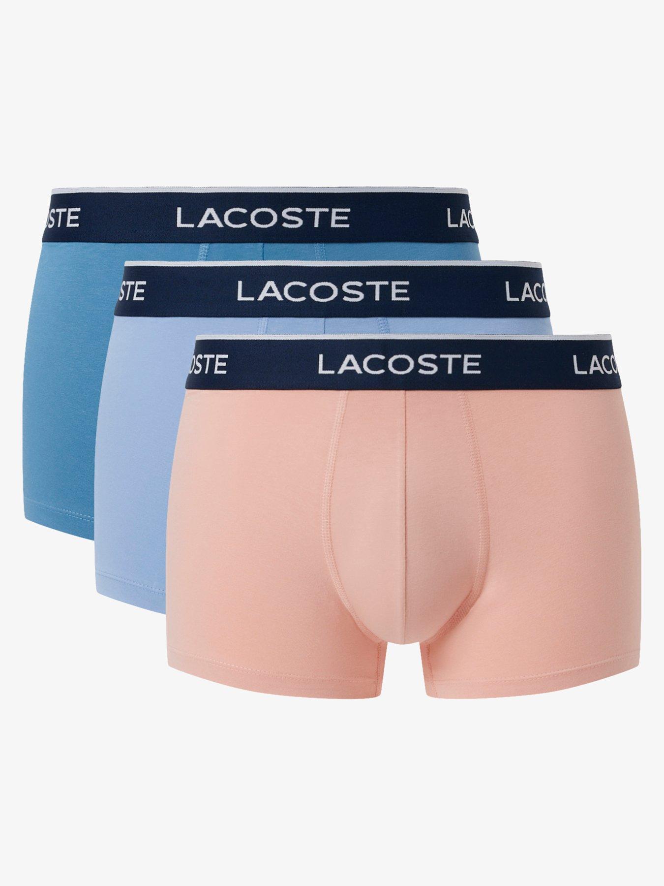 Lacoste 3 Pack Cotton Trunks - Multi