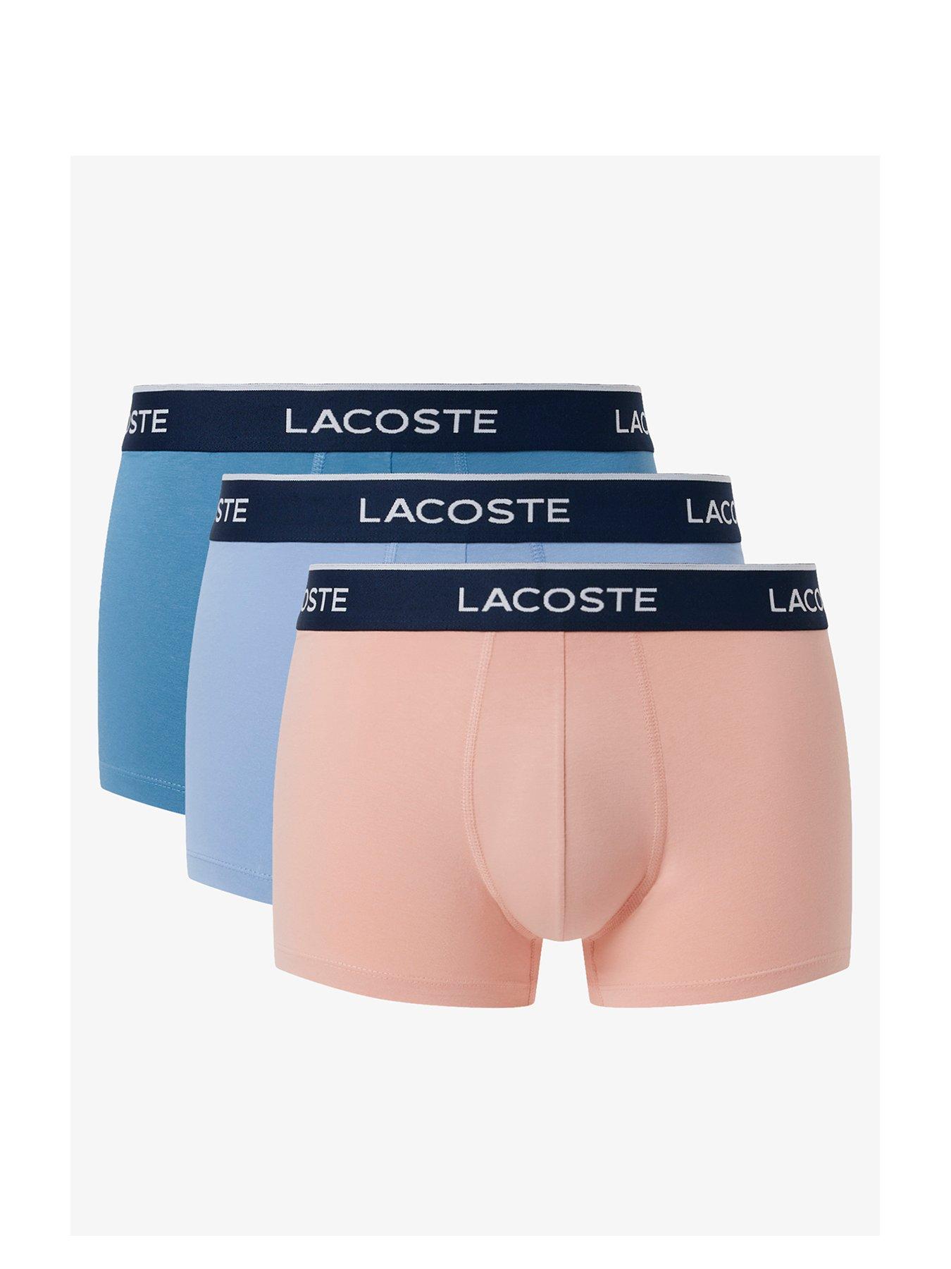 Image 2 of 4 of Lacoste Lacoste 3 Pack Cotton Trunks - Multi