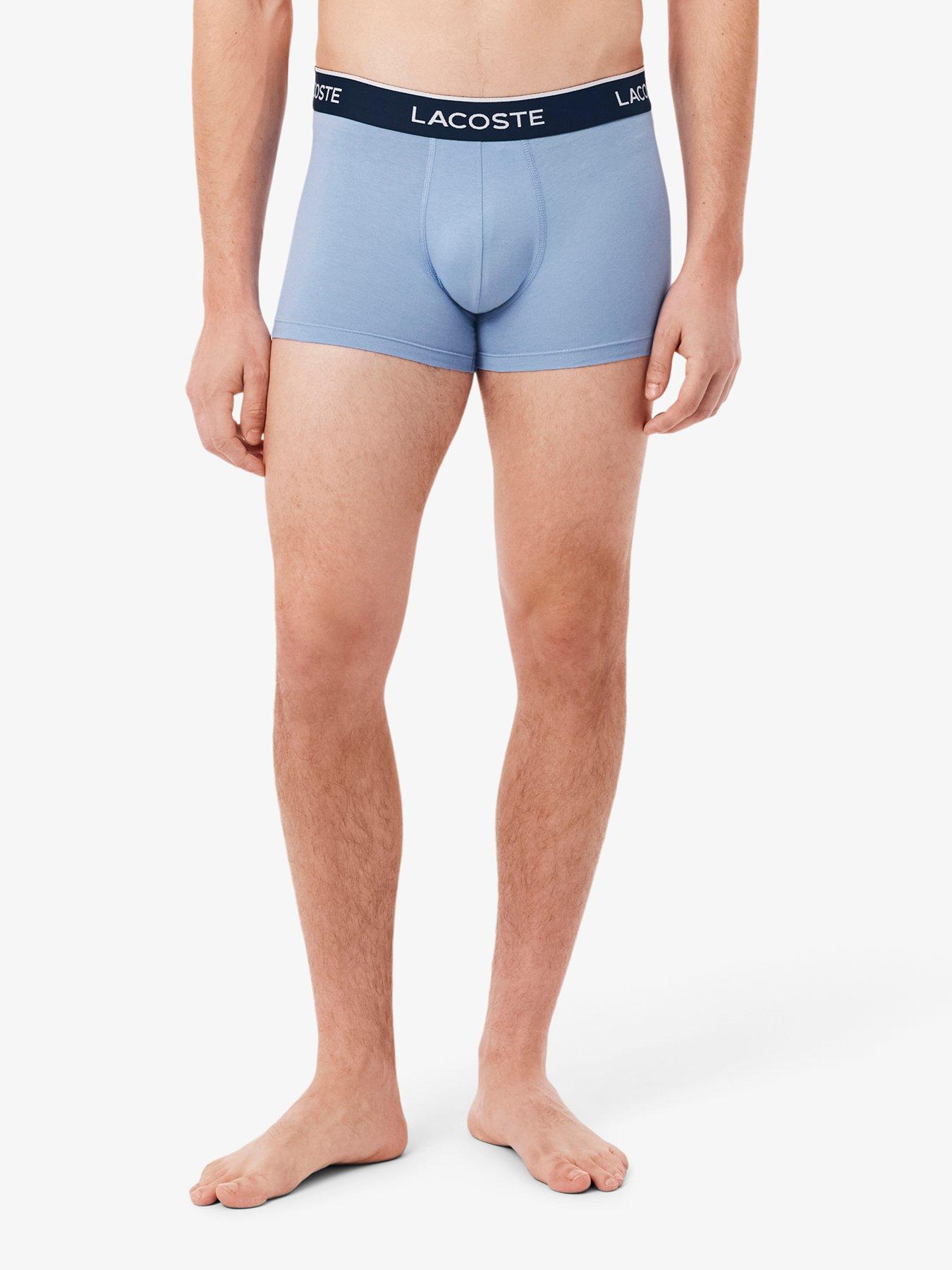 Image 3 of 4 of Lacoste Lacoste 3 Pack Cotton Trunks - Multi