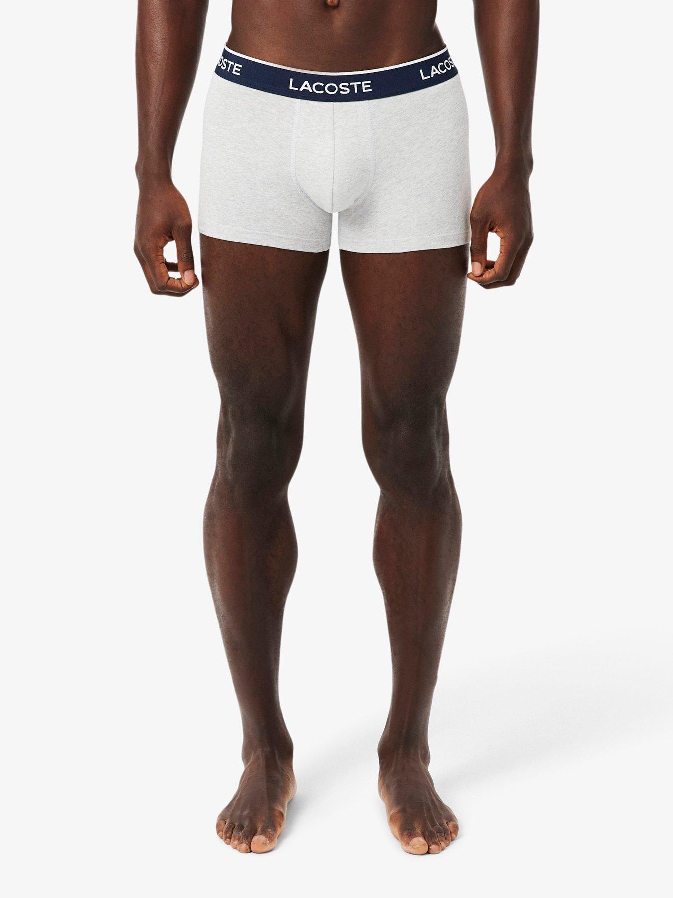Image 2 of 4 of Lacoste 3 Pack Cotton Trunks - Multi