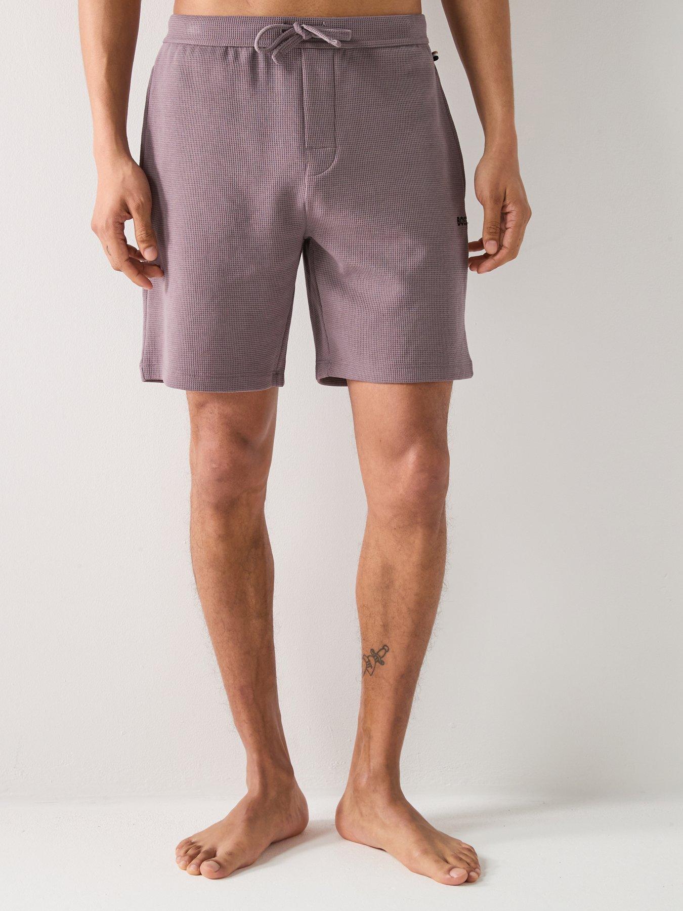 boss-boss-waffle-loungewear-shorts-dark-greyfront