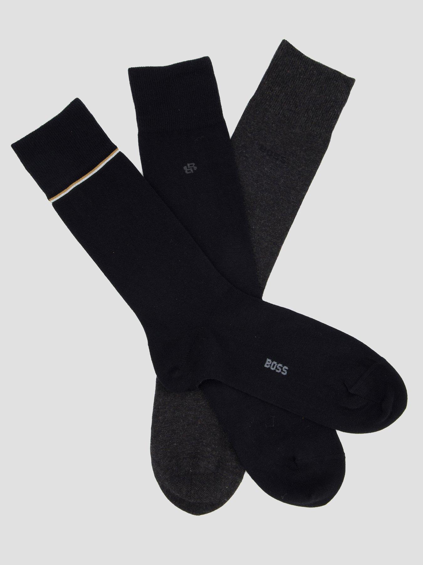 boss-3p-gift-box-crew-socks-blackstillFront