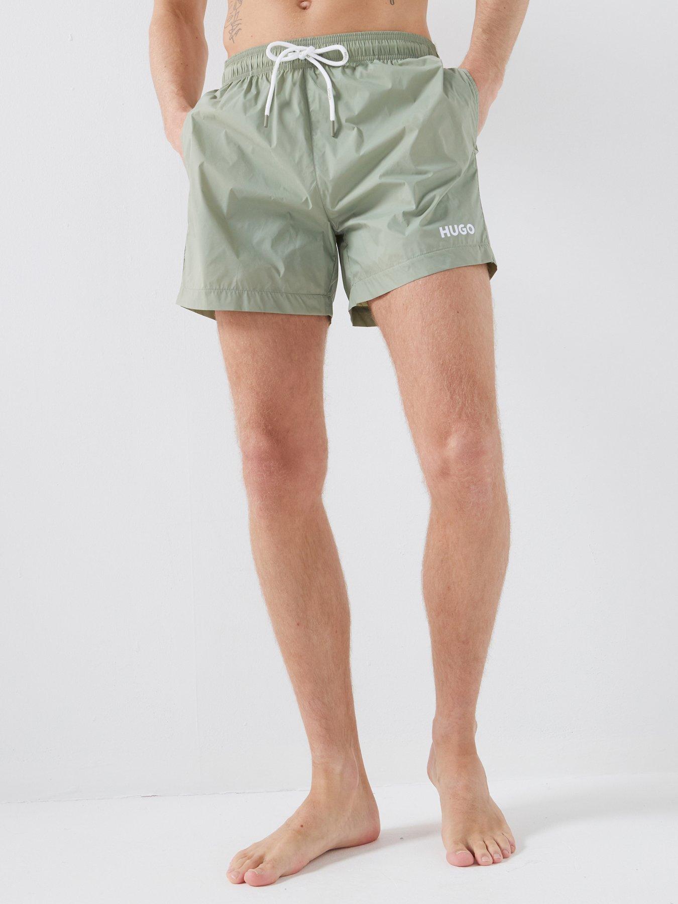 HUGO Haiti Small Logo Swim Shorts - Green