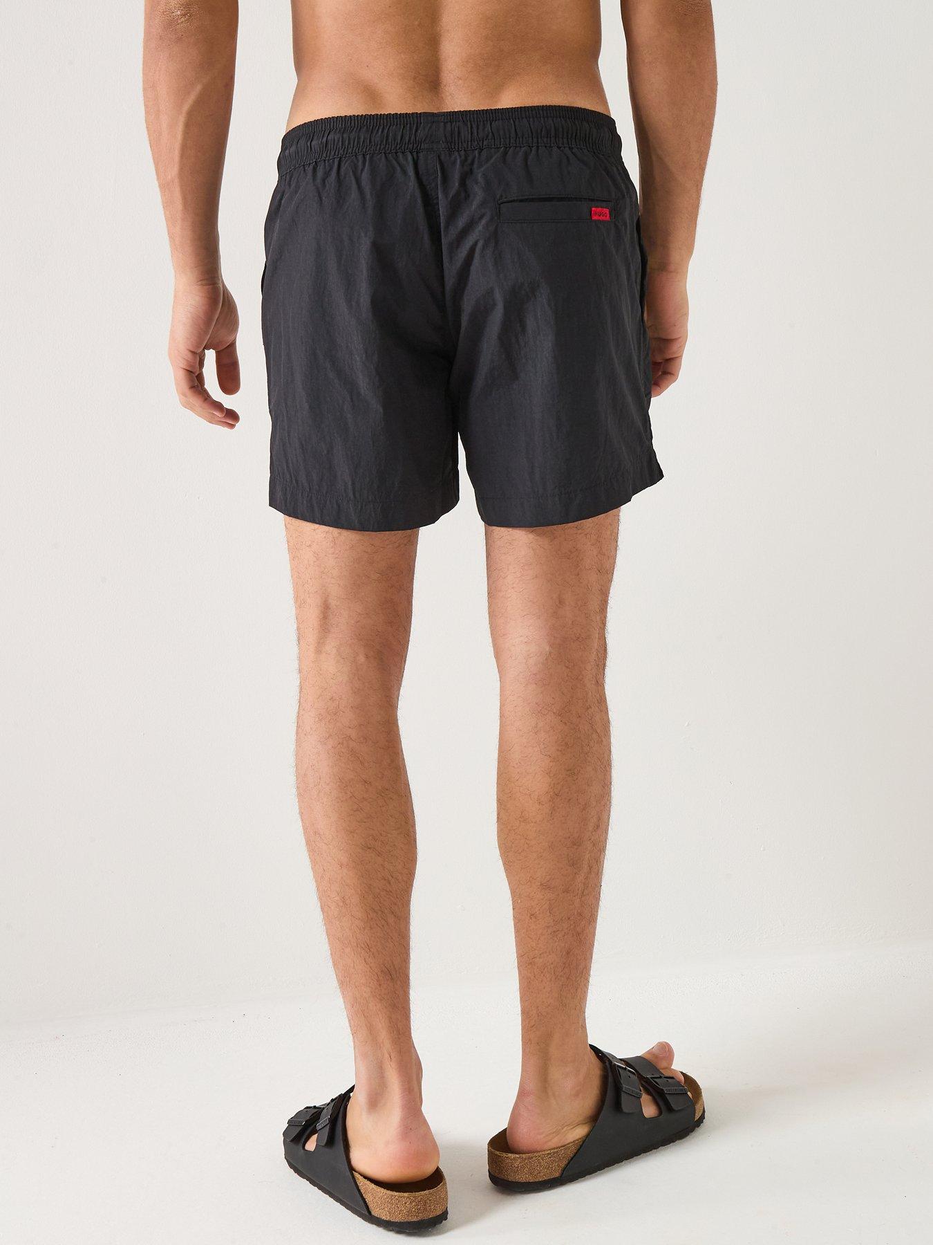 hugo-dominica-tortoise-shell-swim-shorts-blackstillFront