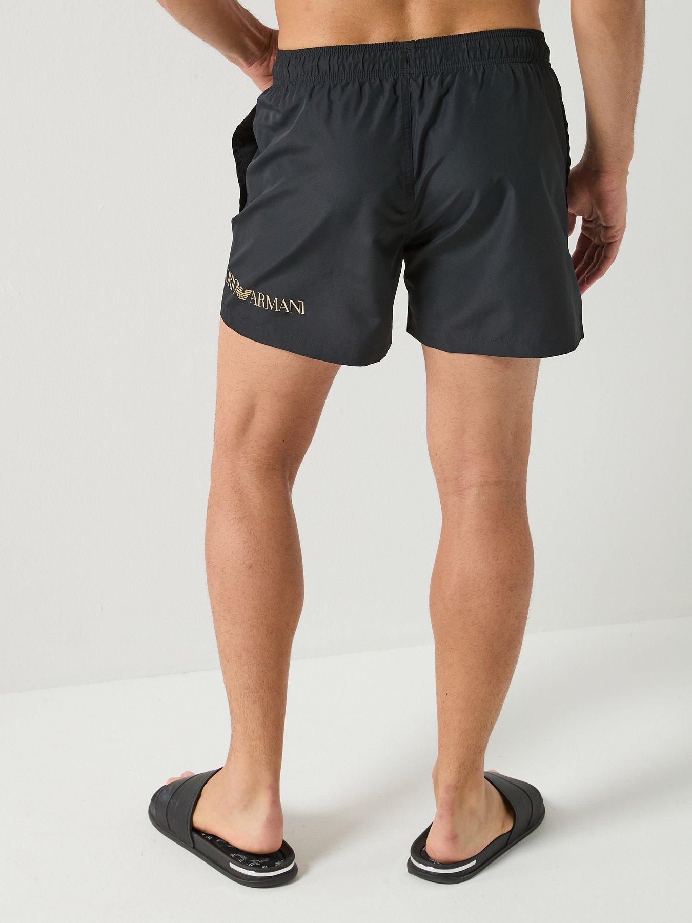 Image 2 of 4 of EA7 Emporio Armani Extended Logo Swimshorts - Black
