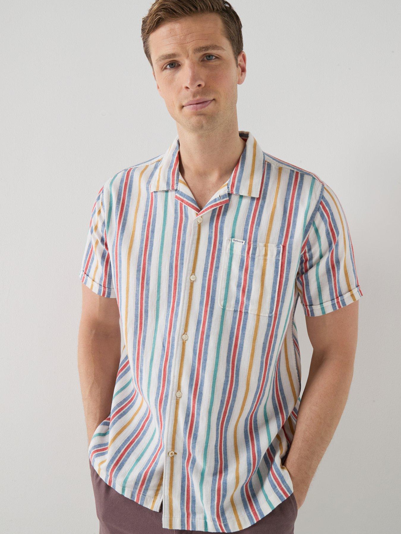 Barbour Waterbay Striped Relaxed Fit Short Sleeve Shirt - Multi