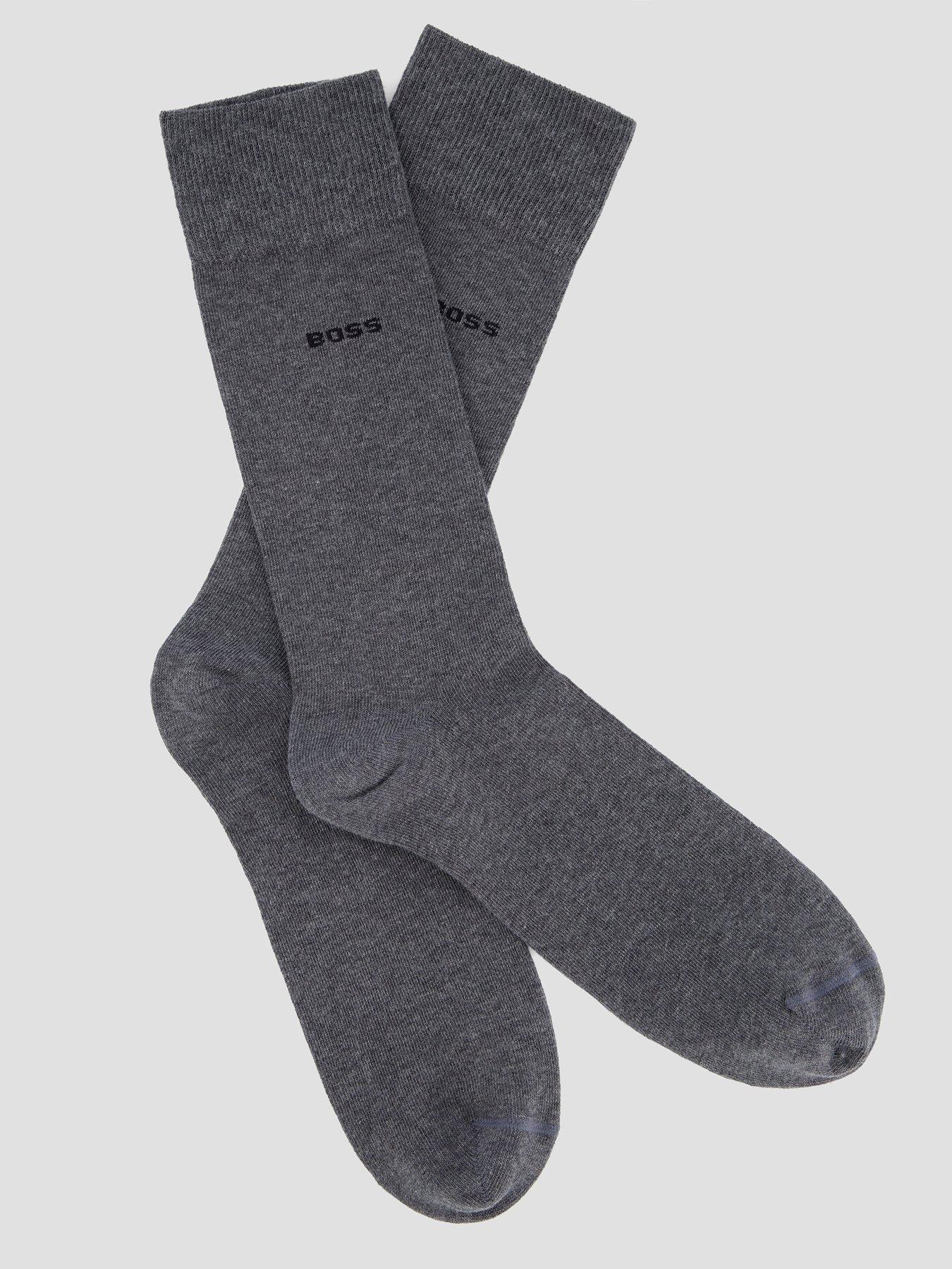 boss-2-pack-small-logo-cotton-crew-socks-greystillFront