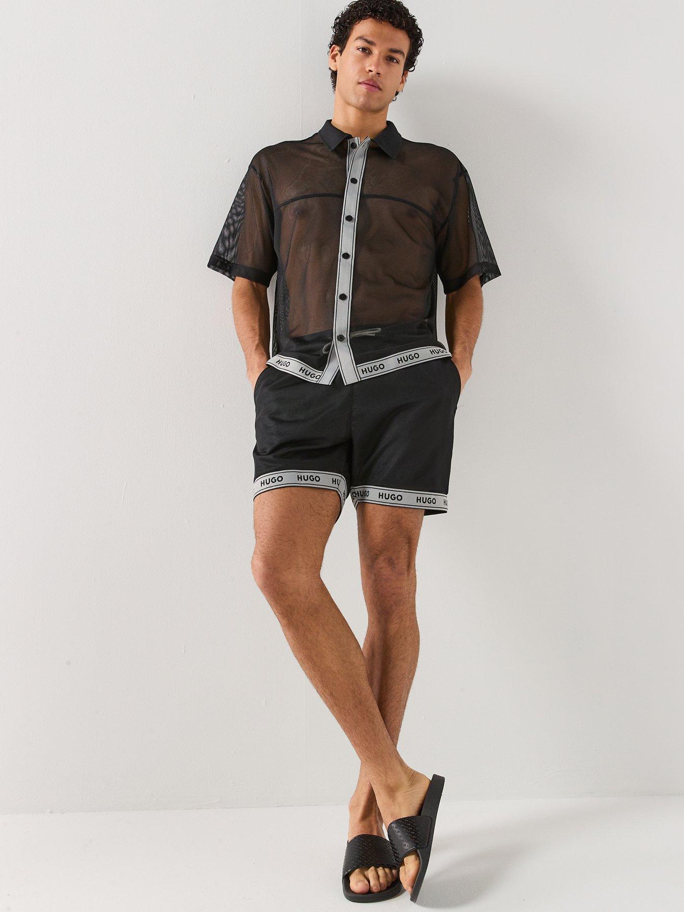 hugo-lite-mesh-swim-shorts-blackback