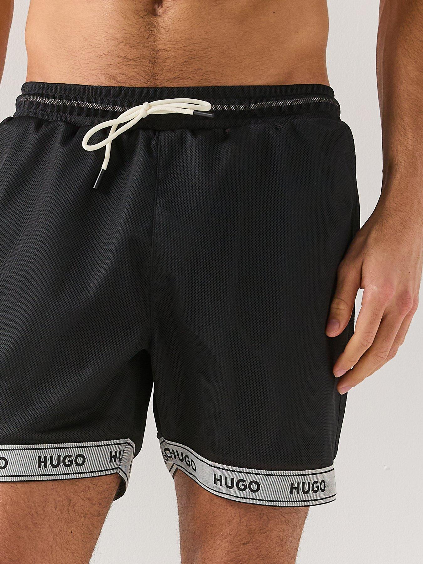 hugo-lite-mesh-swim-shorts-blackoutfit