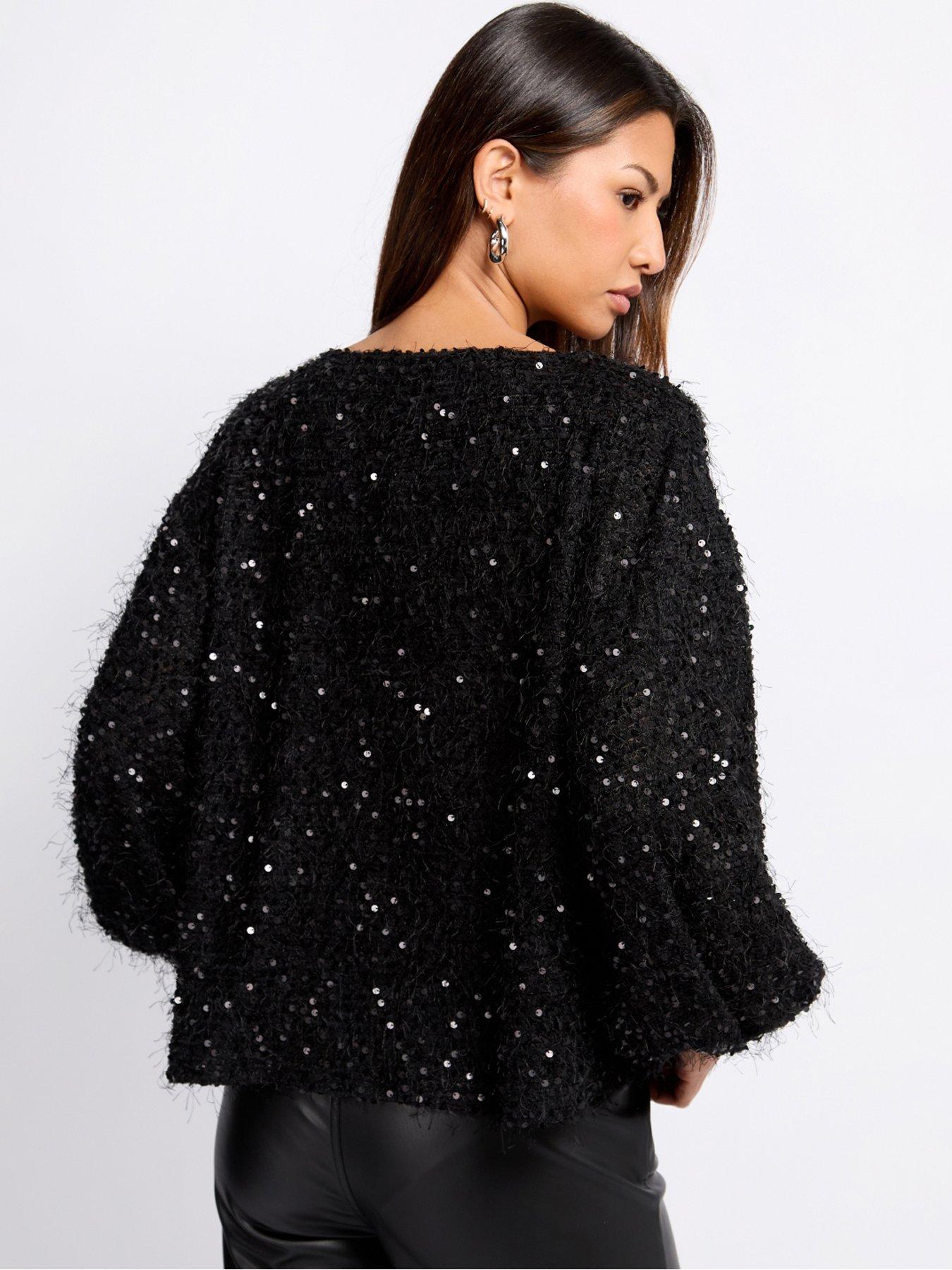 little-mistress-sequin-fringe-top-blackstillFront