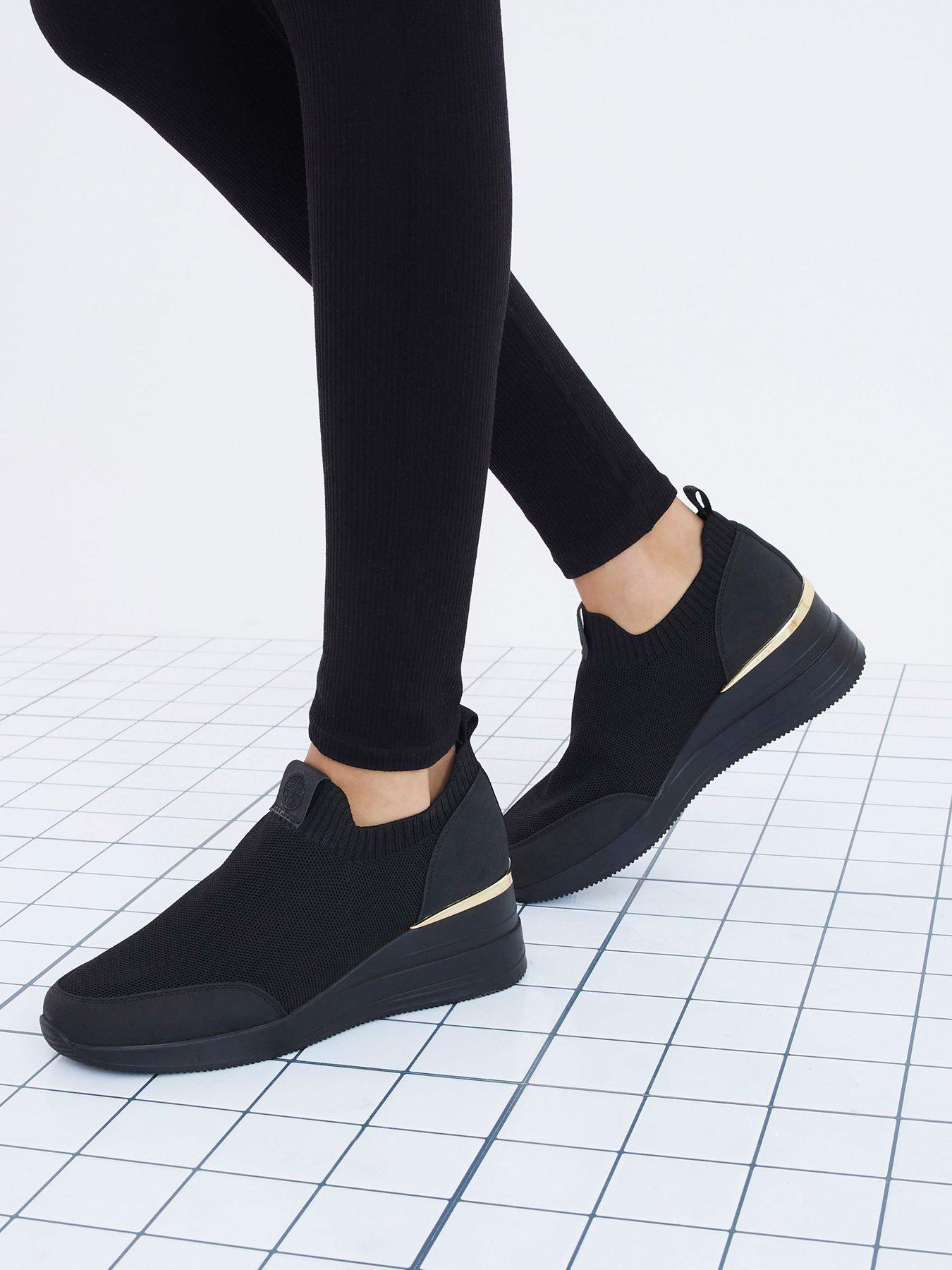 River Island Wedge Runner - Black