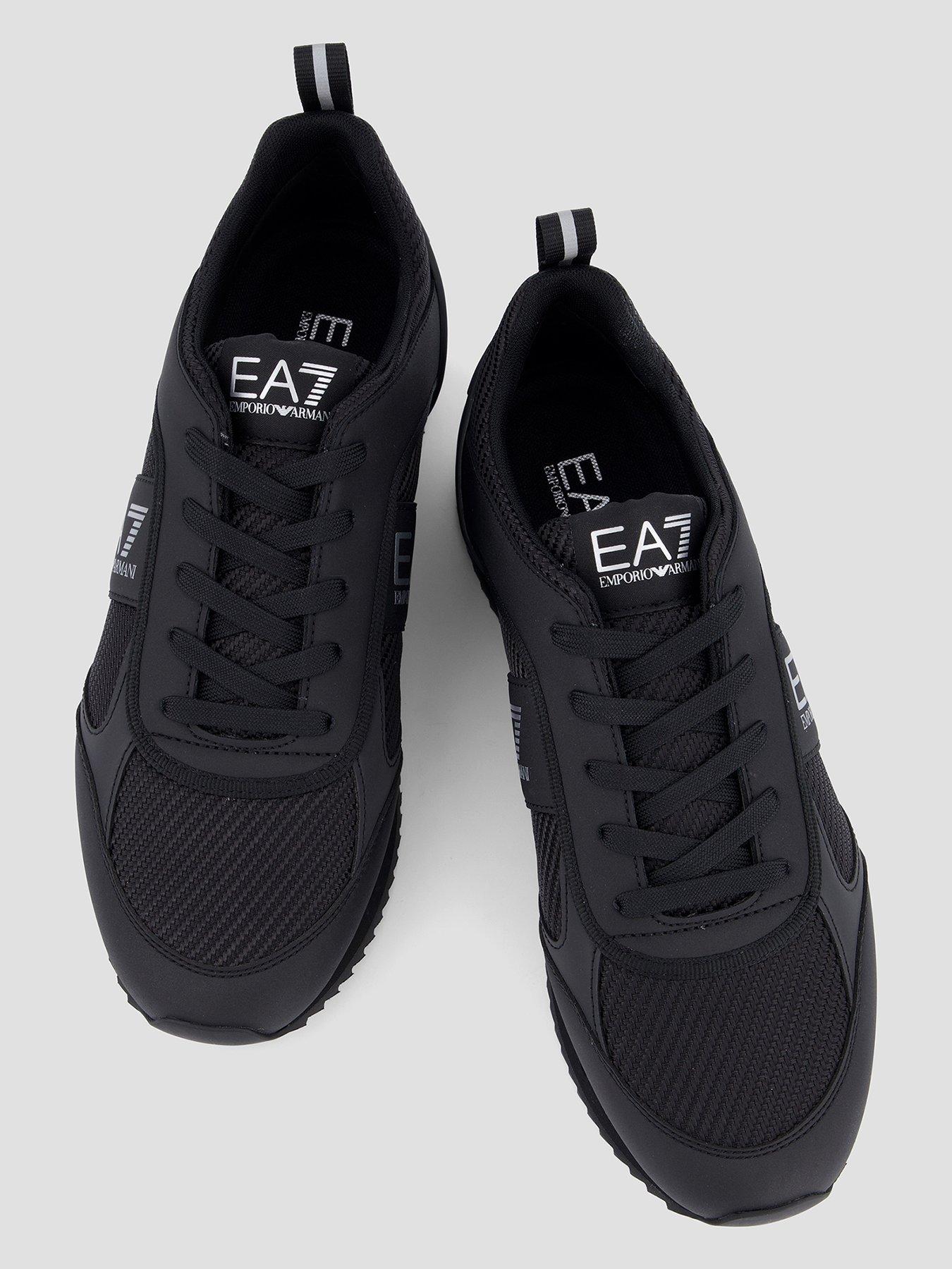 Image 3 of 7 of EA7 Emporio Armani Carbon Nubuck Trainers - Black