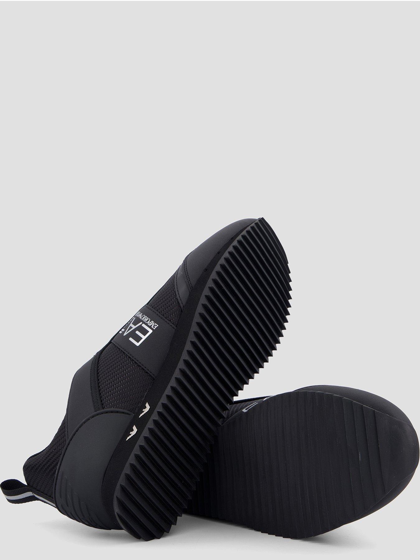 Image 4 of 7 of EA7 Emporio Armani Carbon Nubuck Trainers - Black