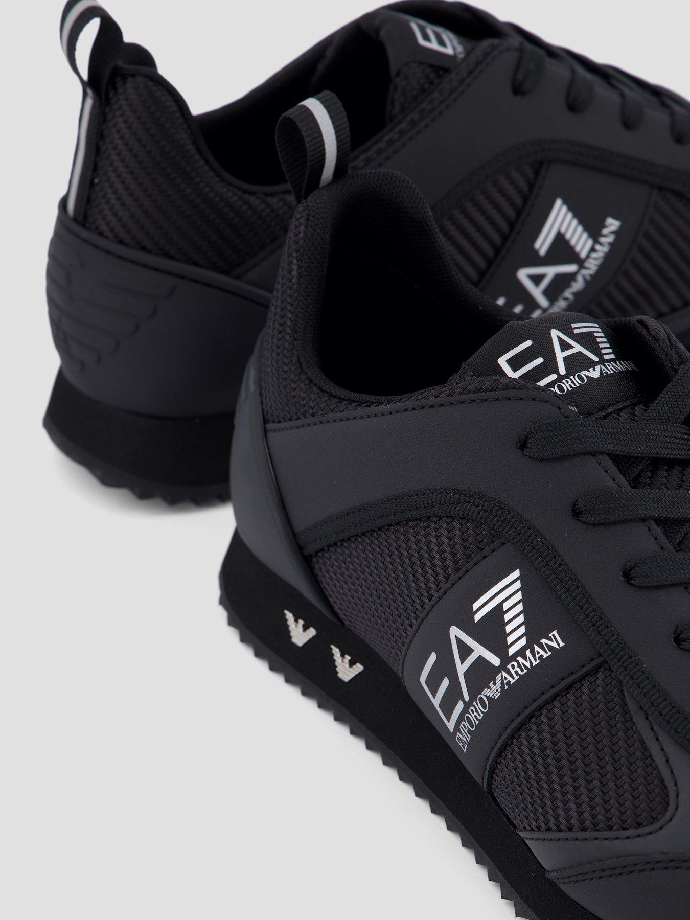 Image 5 of 7 of EA7 Emporio Armani Carbon Nubuck Trainers - Black