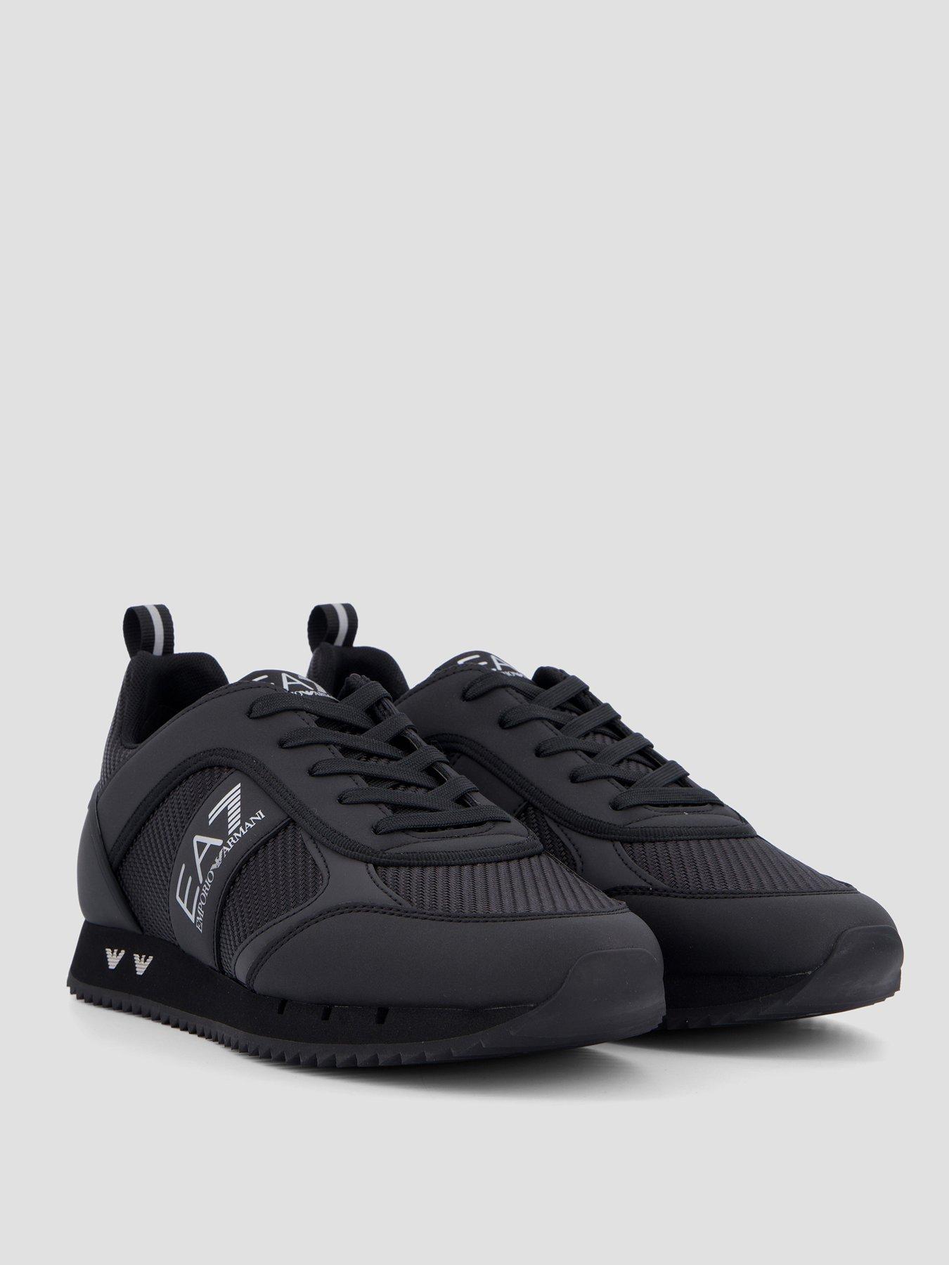 Image 6 of 7 of EA7 Emporio Armani Carbon Nubuck Trainers - Black