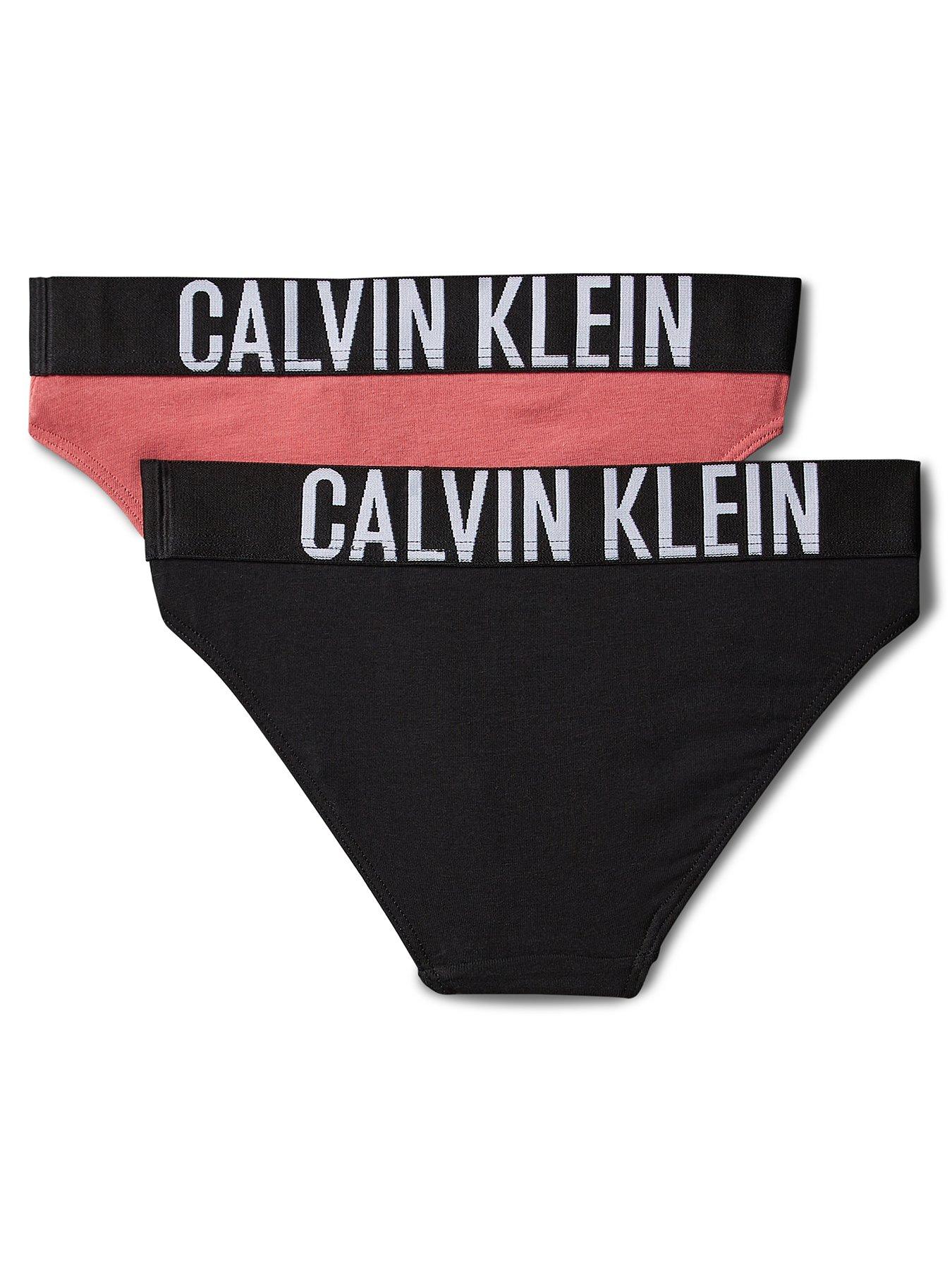 Image 2 of 2 of Calvin Klein Girls 2 Pack Intense Power Bikini Briefs - Multi