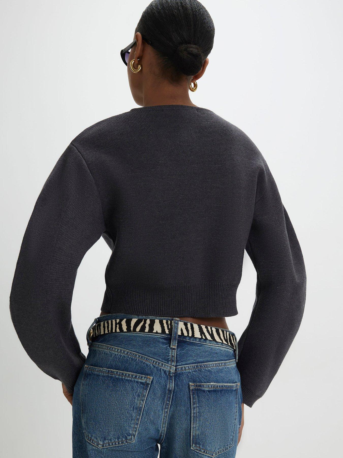 river-island-structured-sleeve-cardigan-greystillFront