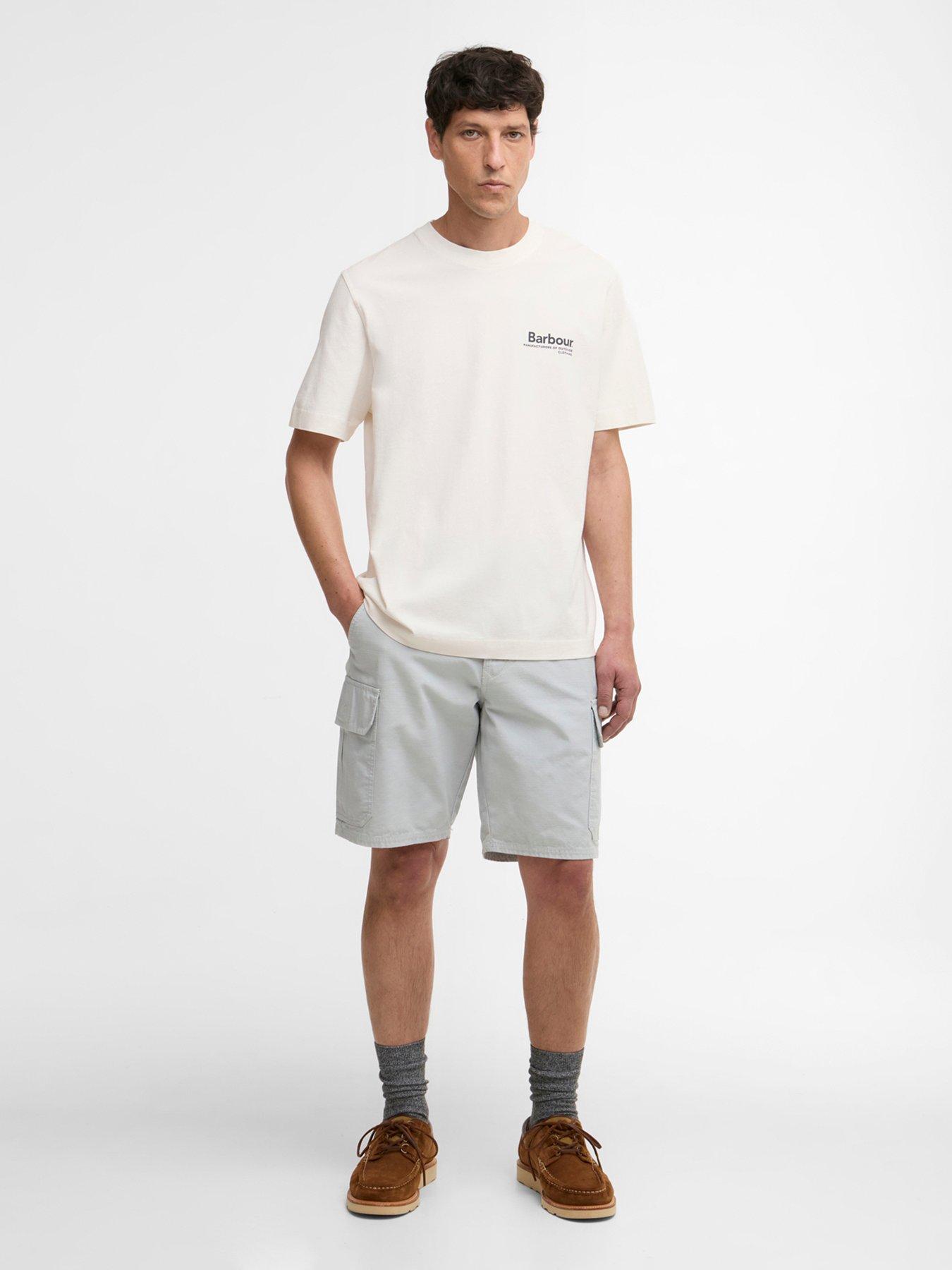 Image 3 of 5 of Barbour Wildfell Back Graphic Relaxed Fit T-Shirt - Off White