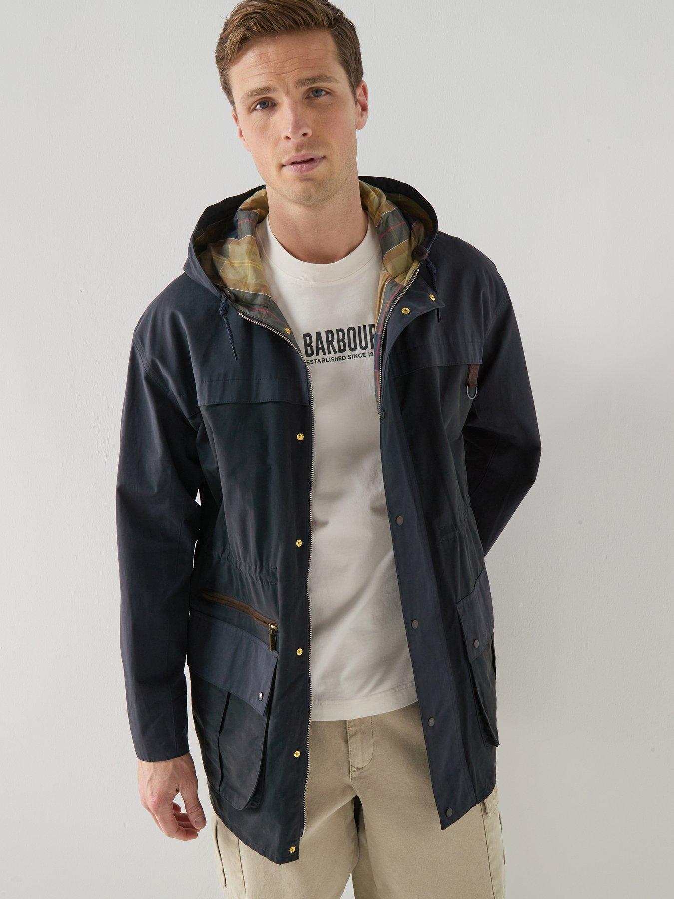 barbour-icons-durham-long-hooded-casual-jacket-navyfront