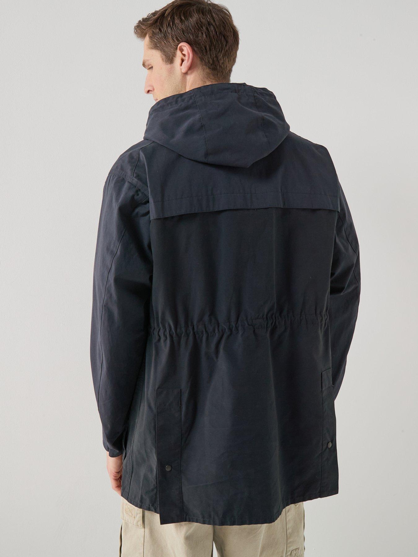 barbour-icons-durham-long-hooded-casual-jacket-navystillFront