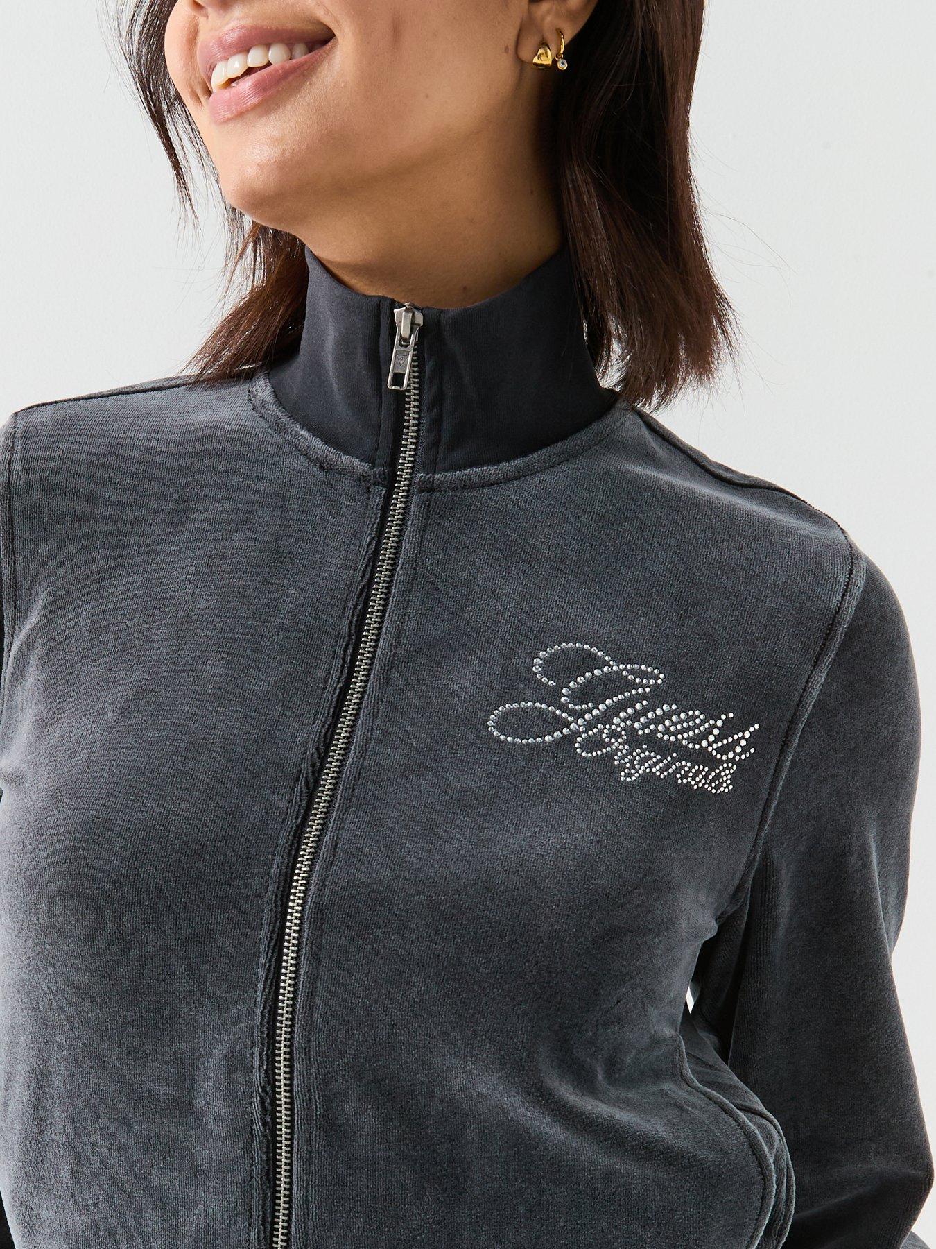 Image 4 of 6 of Guess Jeans Rhinestone Hoodie