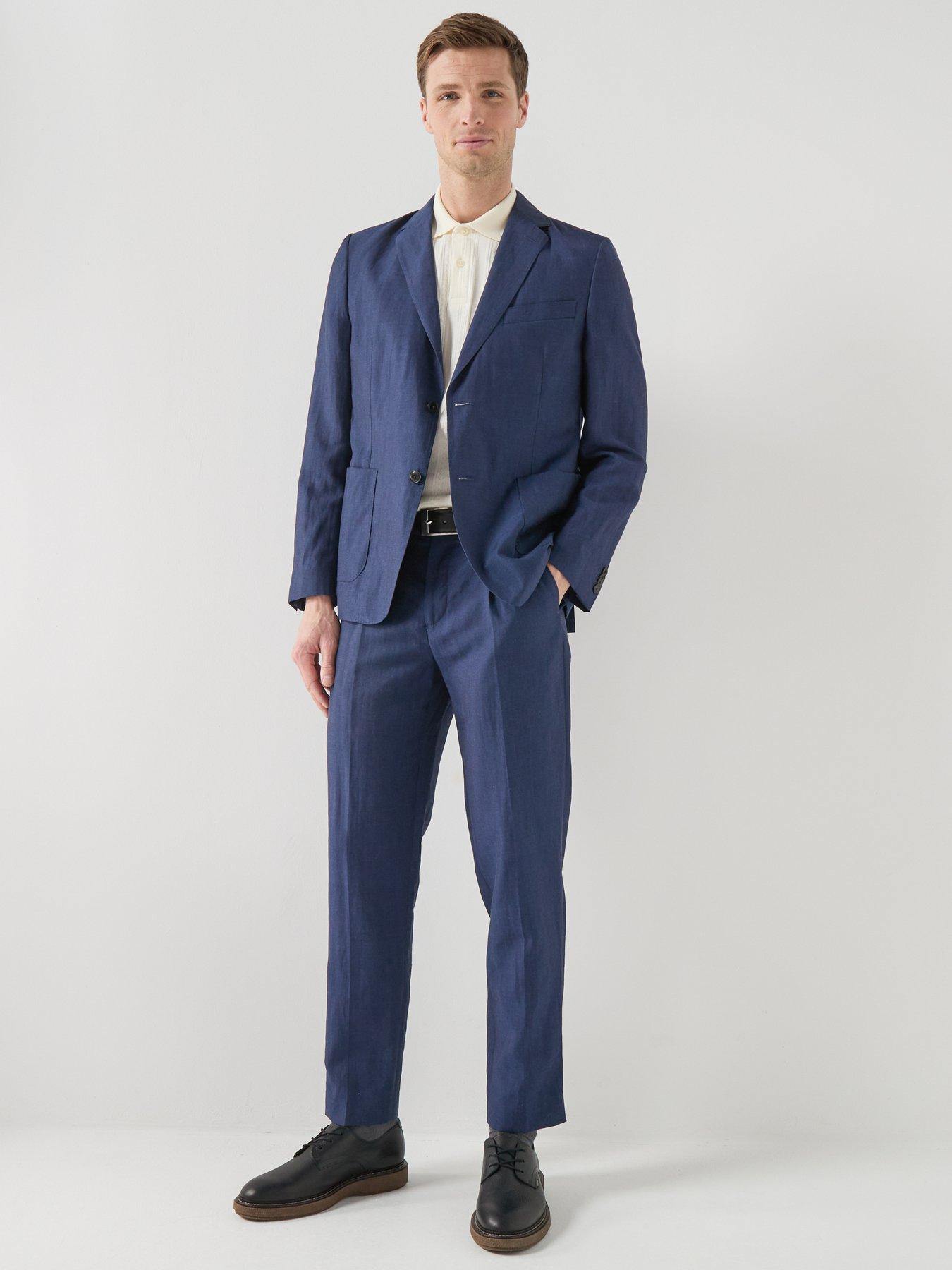Image 3 of 6 of Barbour Willowtree Linen Blend Blazer - Navy