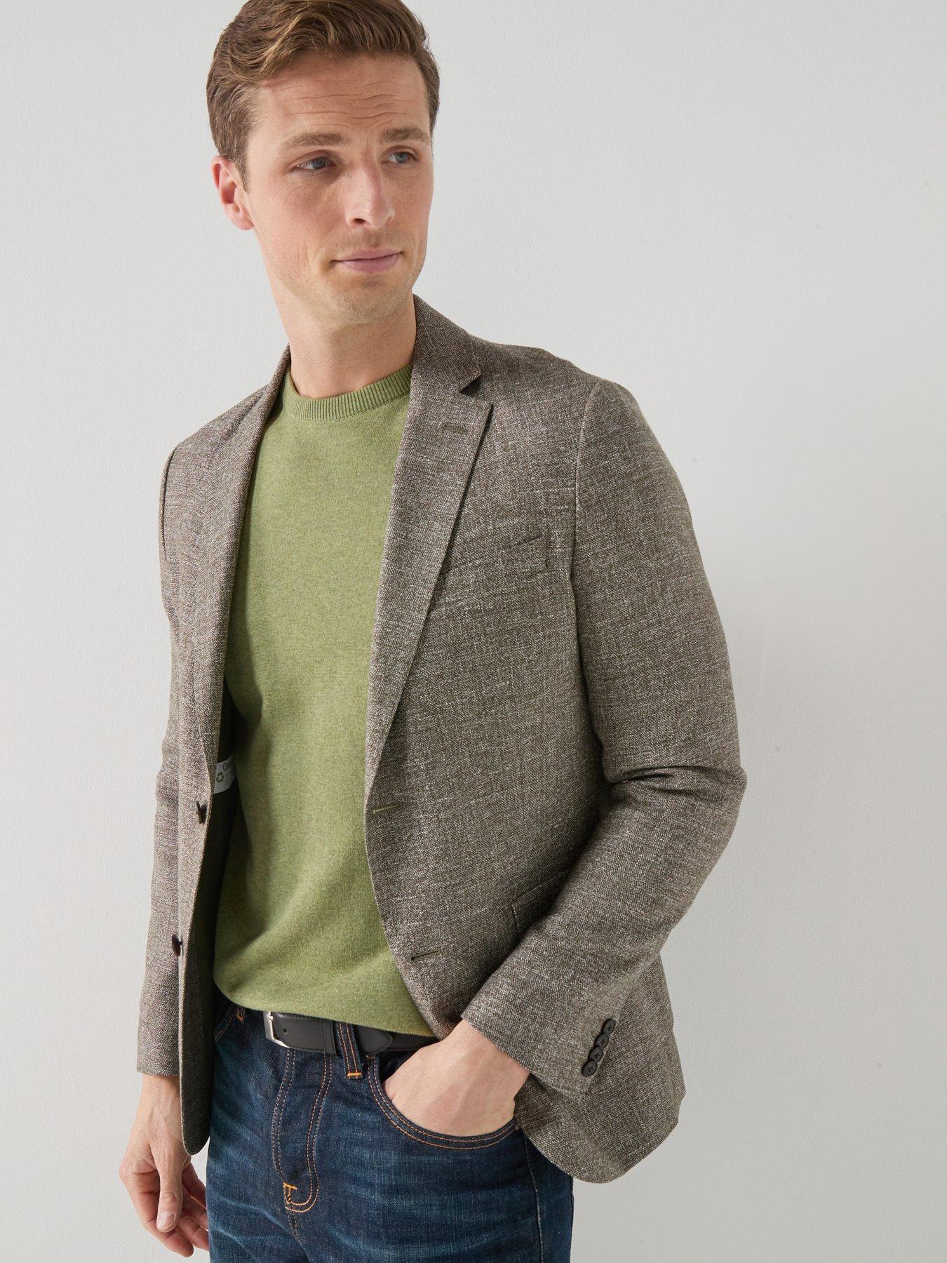 barbour-auckland-melange-blazer-olive