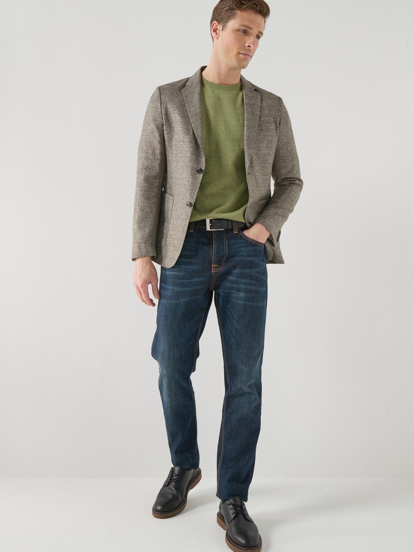 barbour-auckland-melange-blazer-oliveback