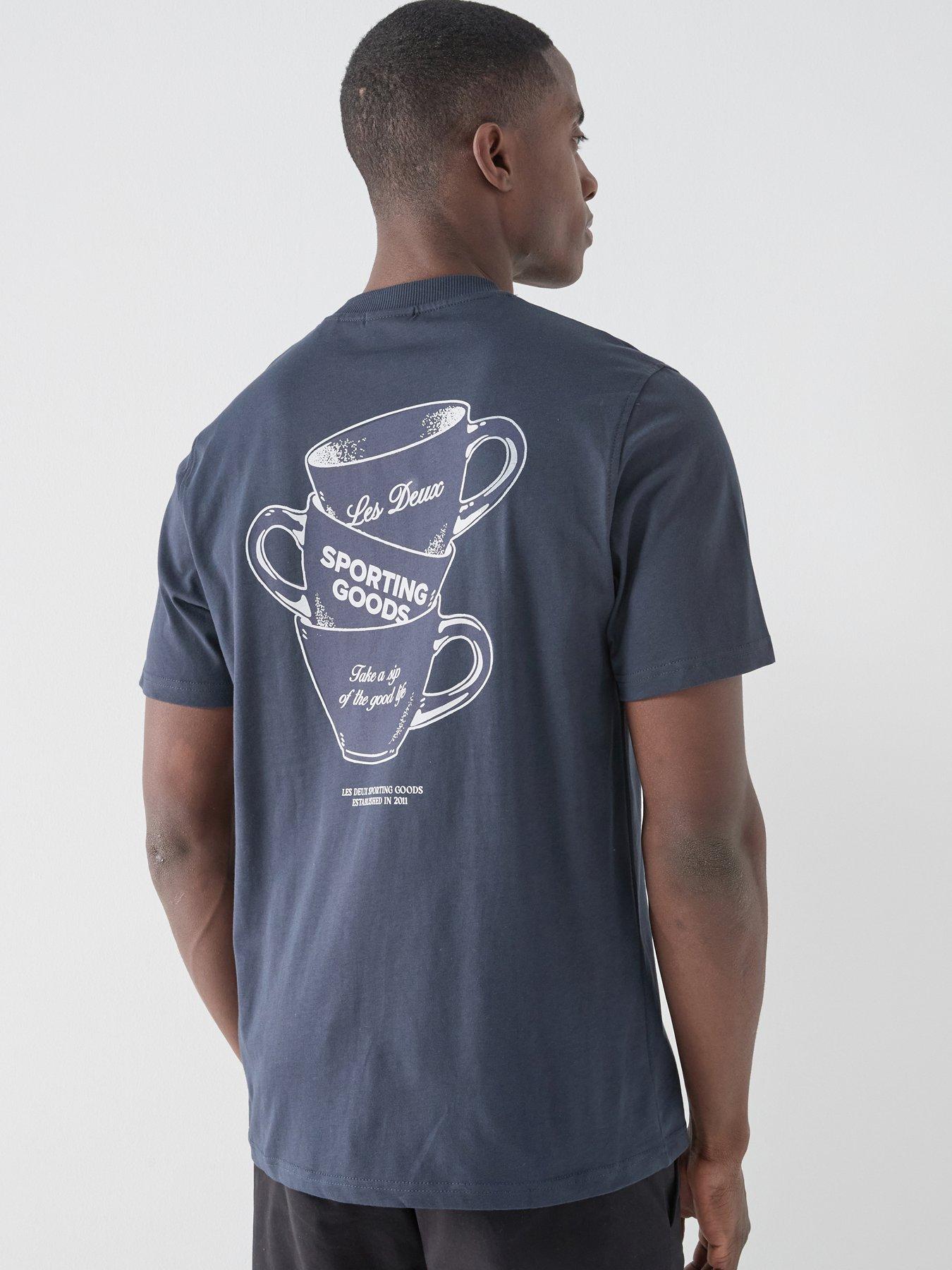 Les Deux Les Deux Ben Artist Back Graphic T-Shirt - Navy