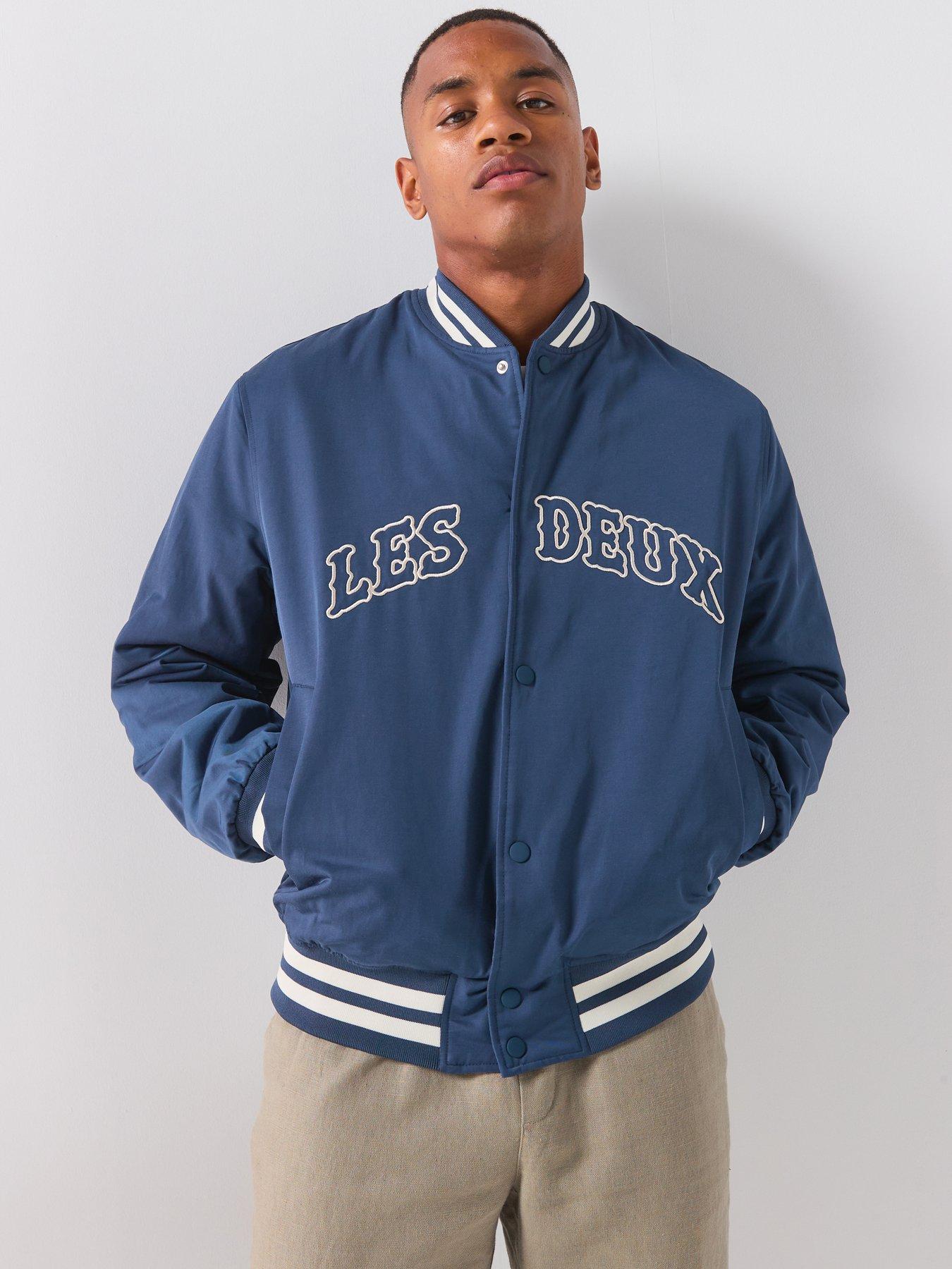 Les Deux Les Deux Varsity Tech Jacket - Blue