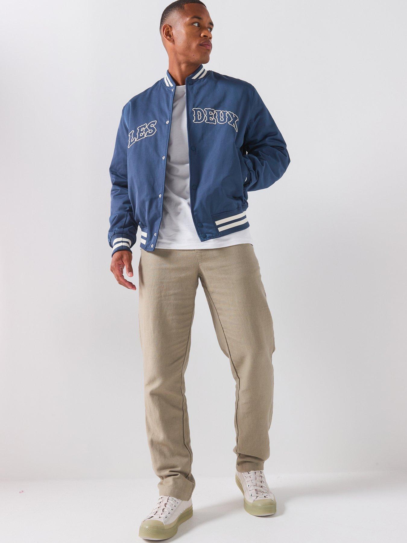 Image 3 of 6 of Les Deux Les Deux Varsity Tech Jacket - Blue