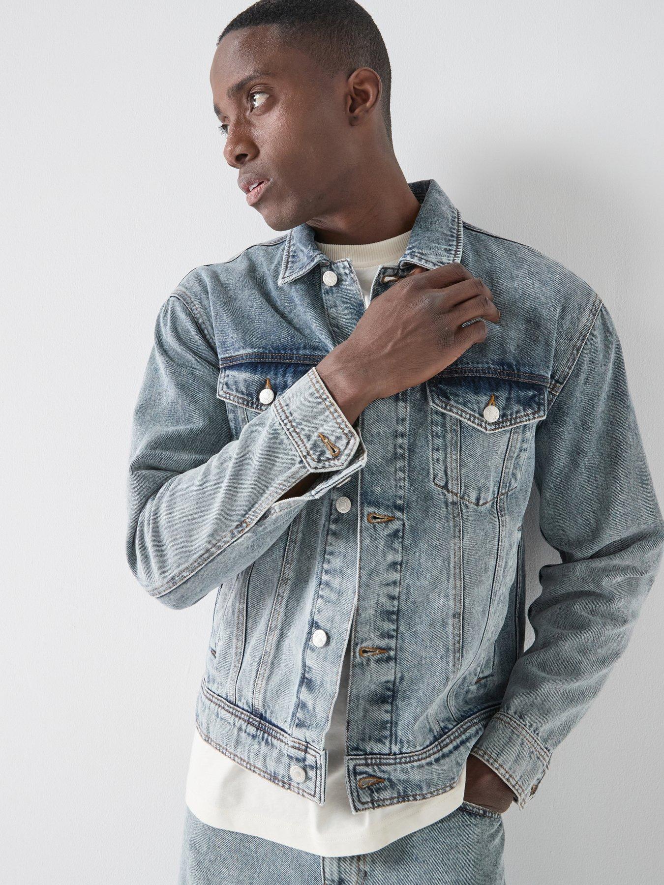 Les Deux Les Deux Rally Ice Blue Denim Jacket - Light Blue