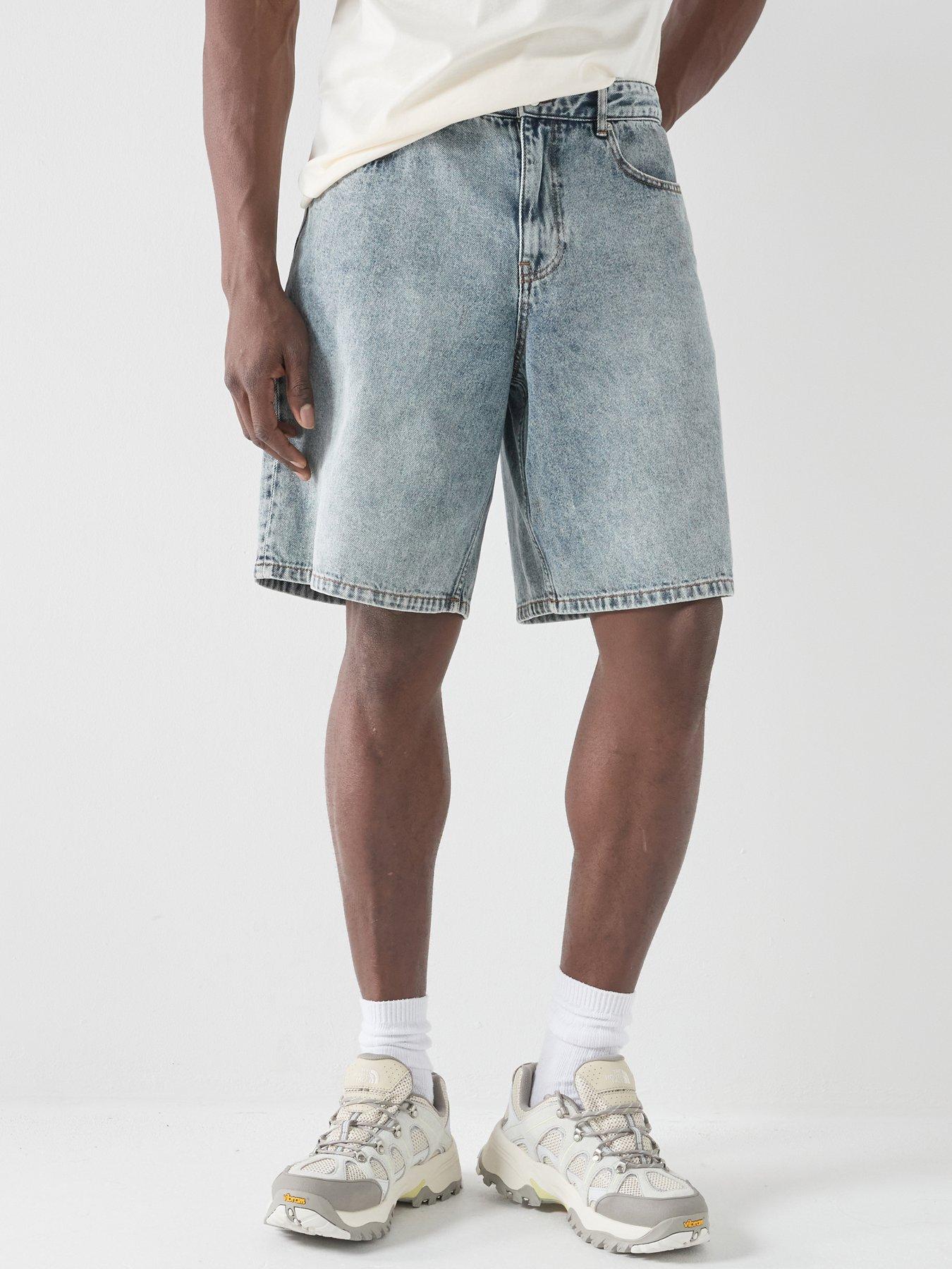 Les Deux Ryder Ice Blue Denim Shorts - Light Blue