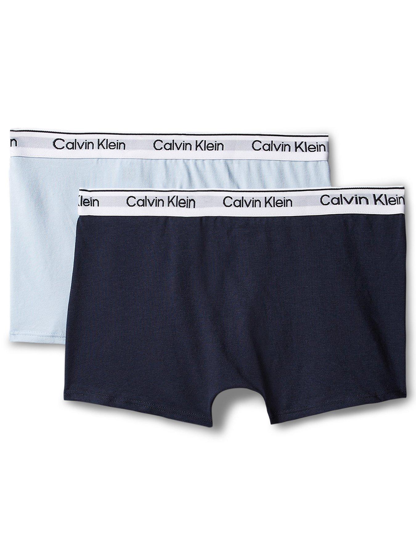 Image 2 of 2 of Calvin Klein Boys 2 Pack Modern Cotton Trunk - Multi