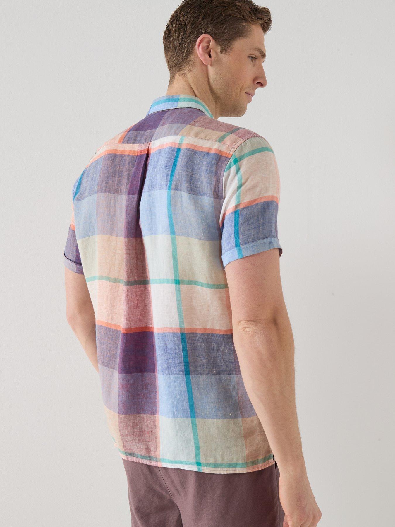 Image 2 of 4 of Barbour Bridford Checked Relaxed Fit Short Sleeve Shirt - Multi