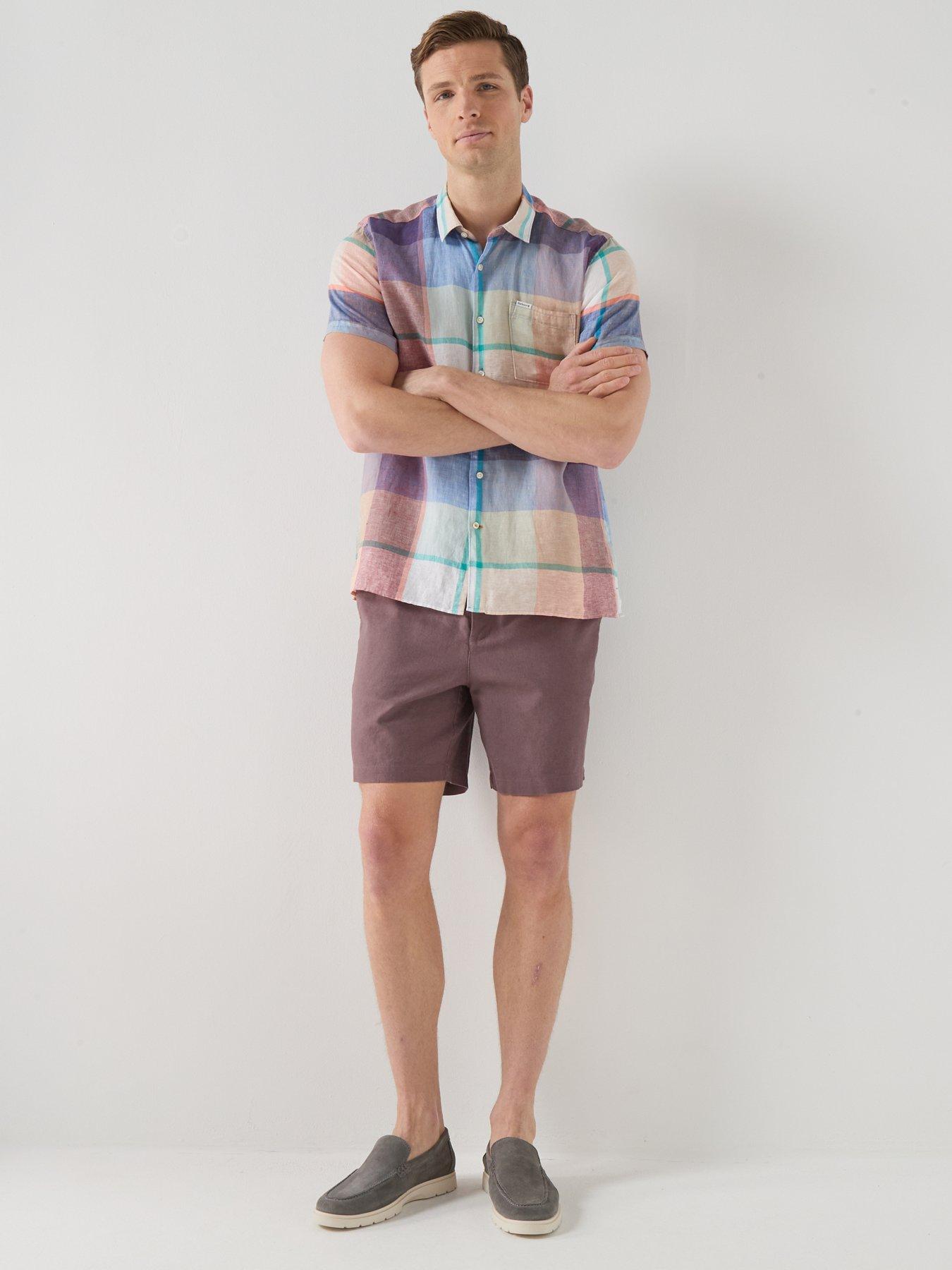 Image 3 of 4 of Barbour Bridford Checked Relaxed Fit Short Sleeve Shirt - Multi