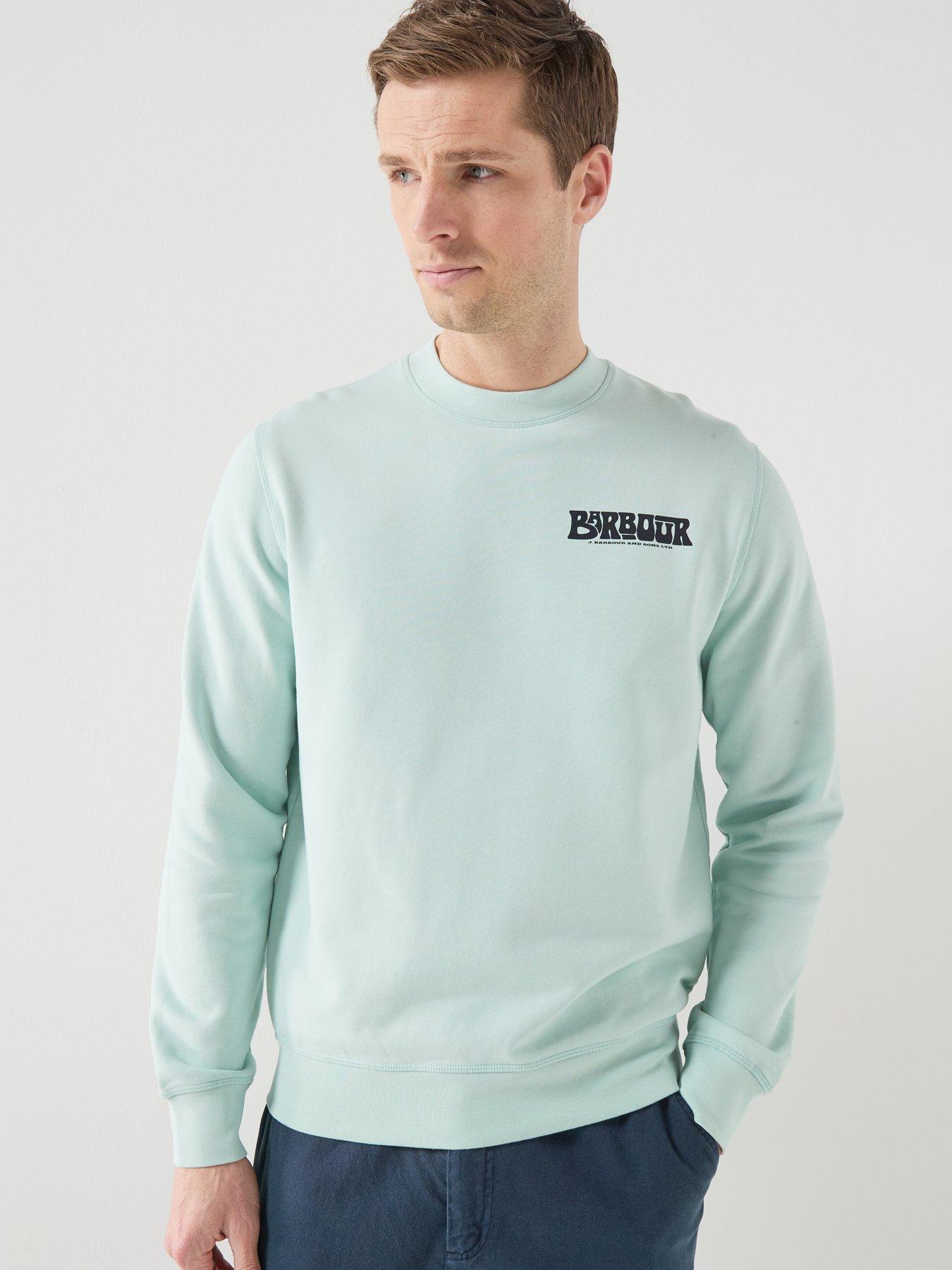 Image 2 of 6 of Barbour Barbour Livingstone Crew Neck Sweatshirt - Light Blue