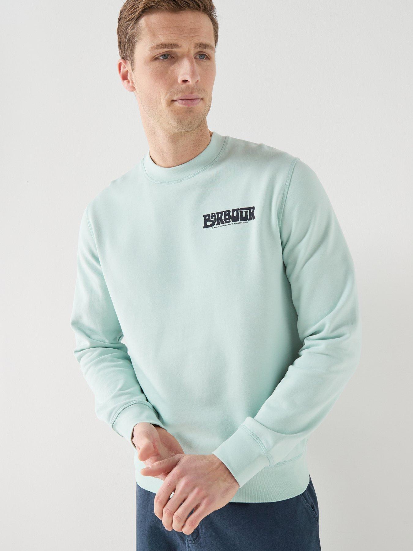 Image 5 of 6 of Barbour Barbour Livingstone Crew Neck Sweatshirt - Light Blue