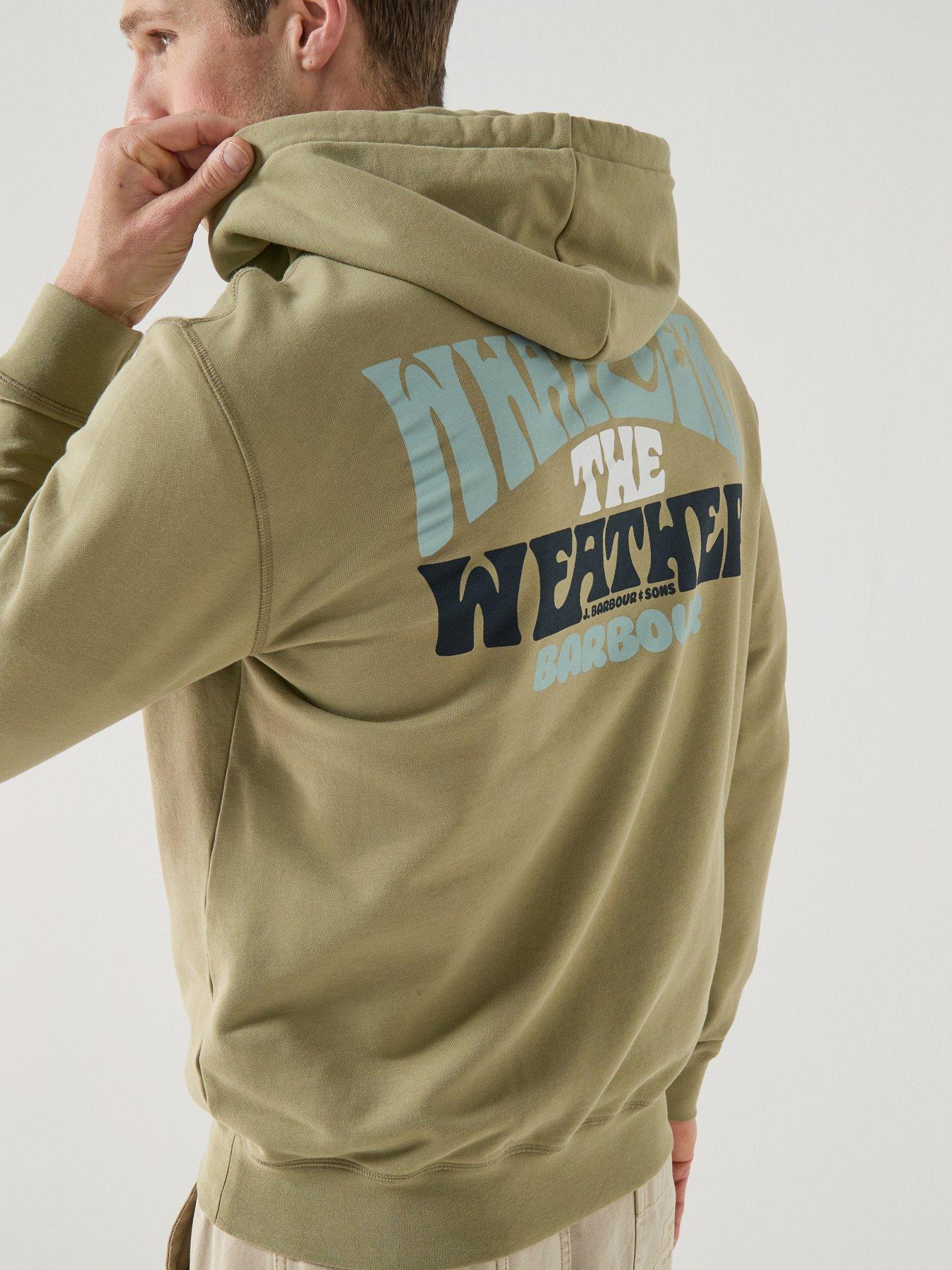 Barbour Barbour Fields Relaxed Fit Hoodie - Khaki