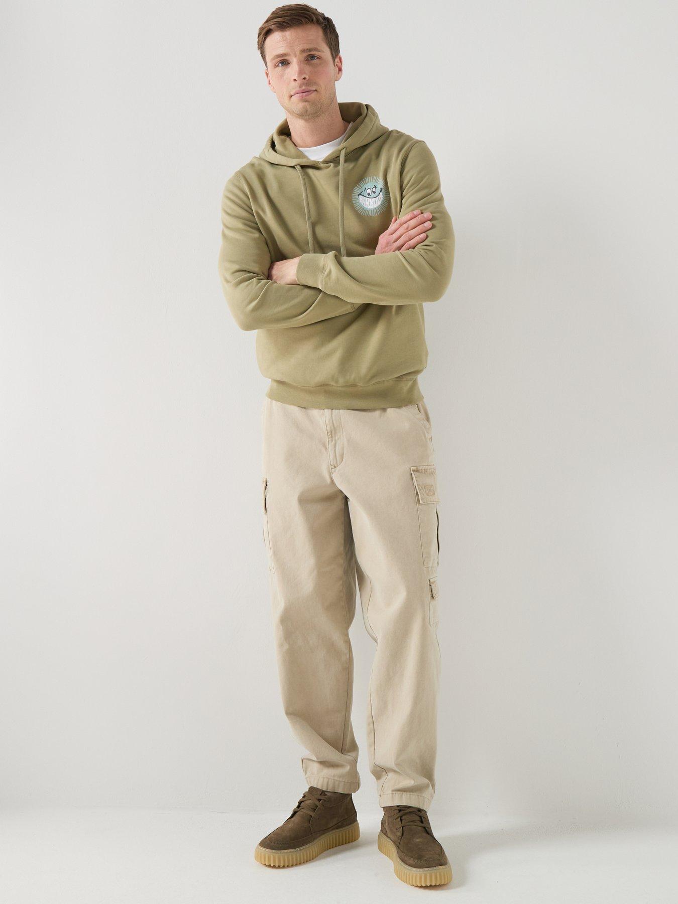 Image 3 of 6 of Barbour Barbour Fields Relaxed Fit Hoodie - Khaki